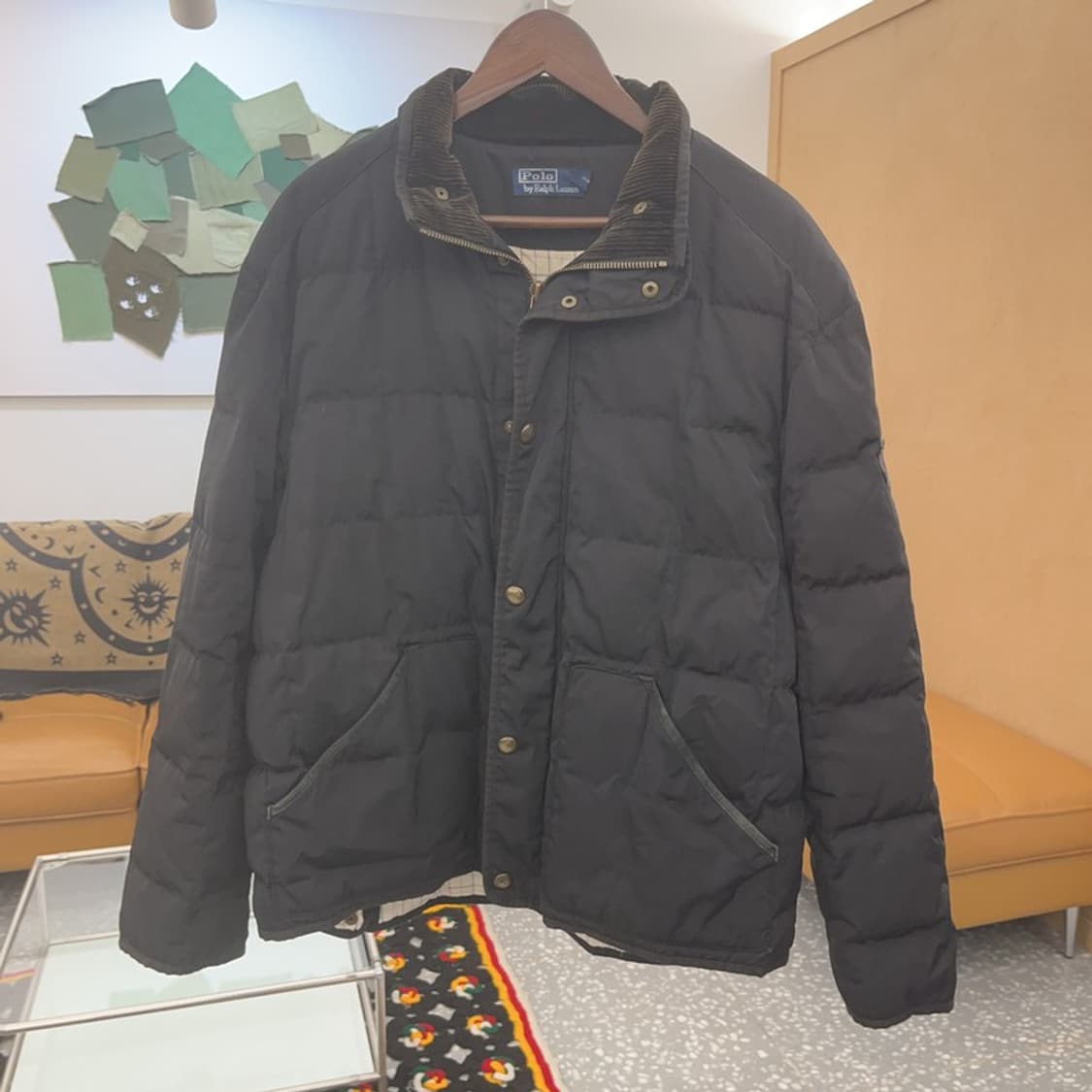 폴로 랄프로렌 모던 캐주얼 빈티지 코듀로이 카라 패딩 XXL C07925 상품이미지3