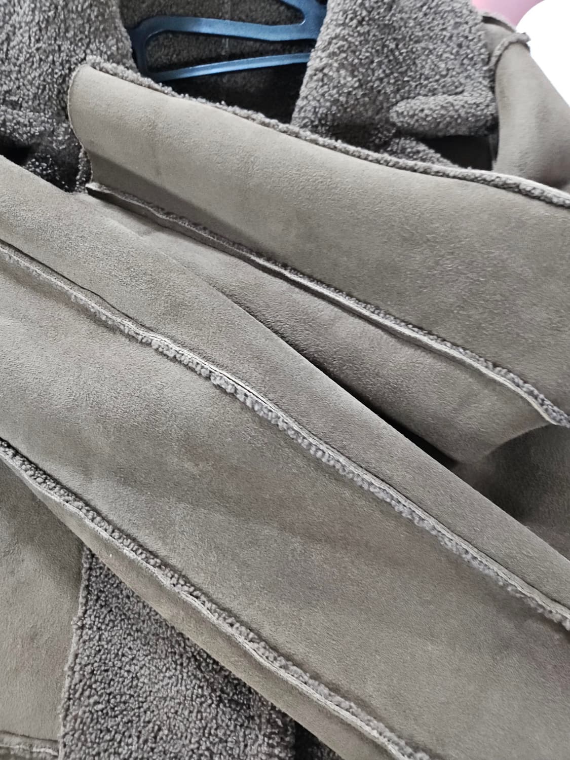 리버시블 카멜  뽀글이 무스탕  코트 L 상품이미지6