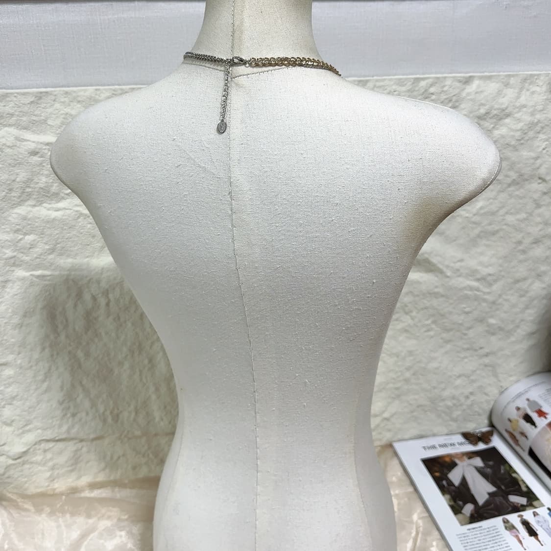 빈티지 ICNG 레이어드 쿠바체인 목걸이 상품이미지3