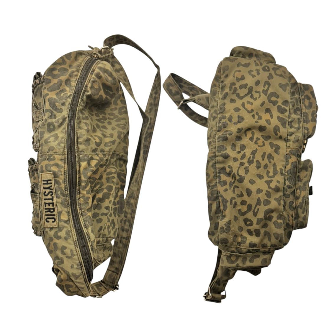 히스테릭글래머 레오파드 스터드 숄더백 올리브 상품이미지8