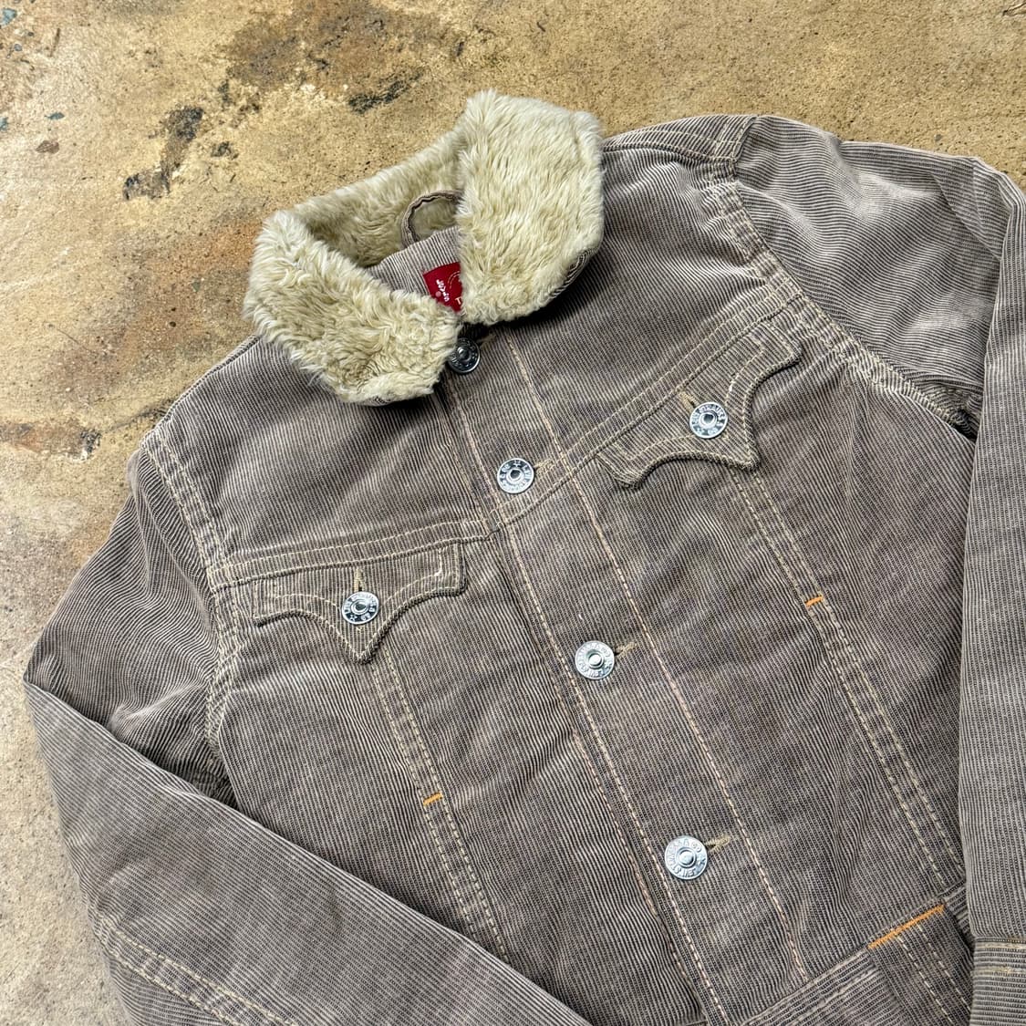 리바이스 털 카라 브라운 자켓 95 상품이미지1