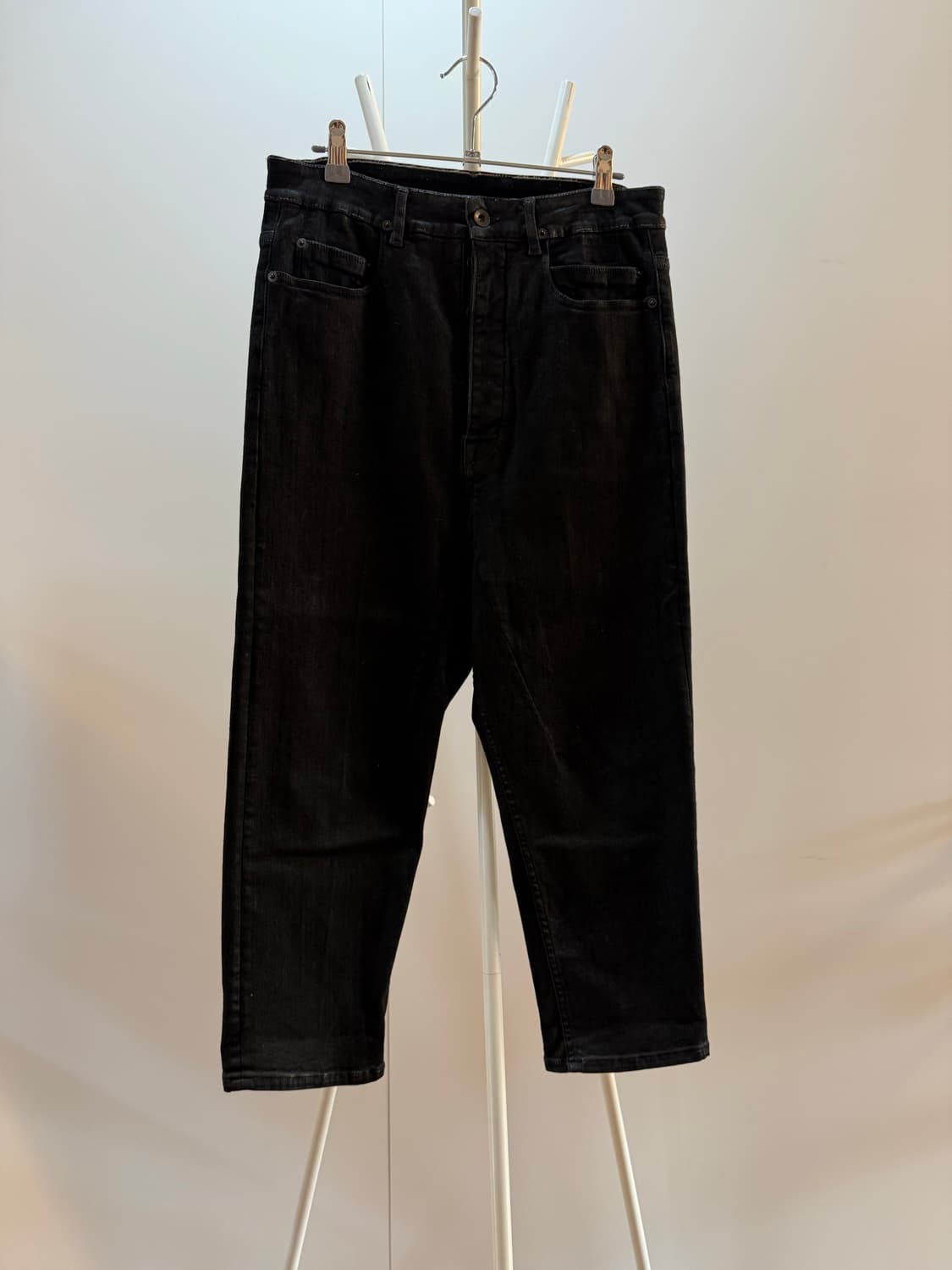 코튼 코팅 크롭 데님 상품이미지1