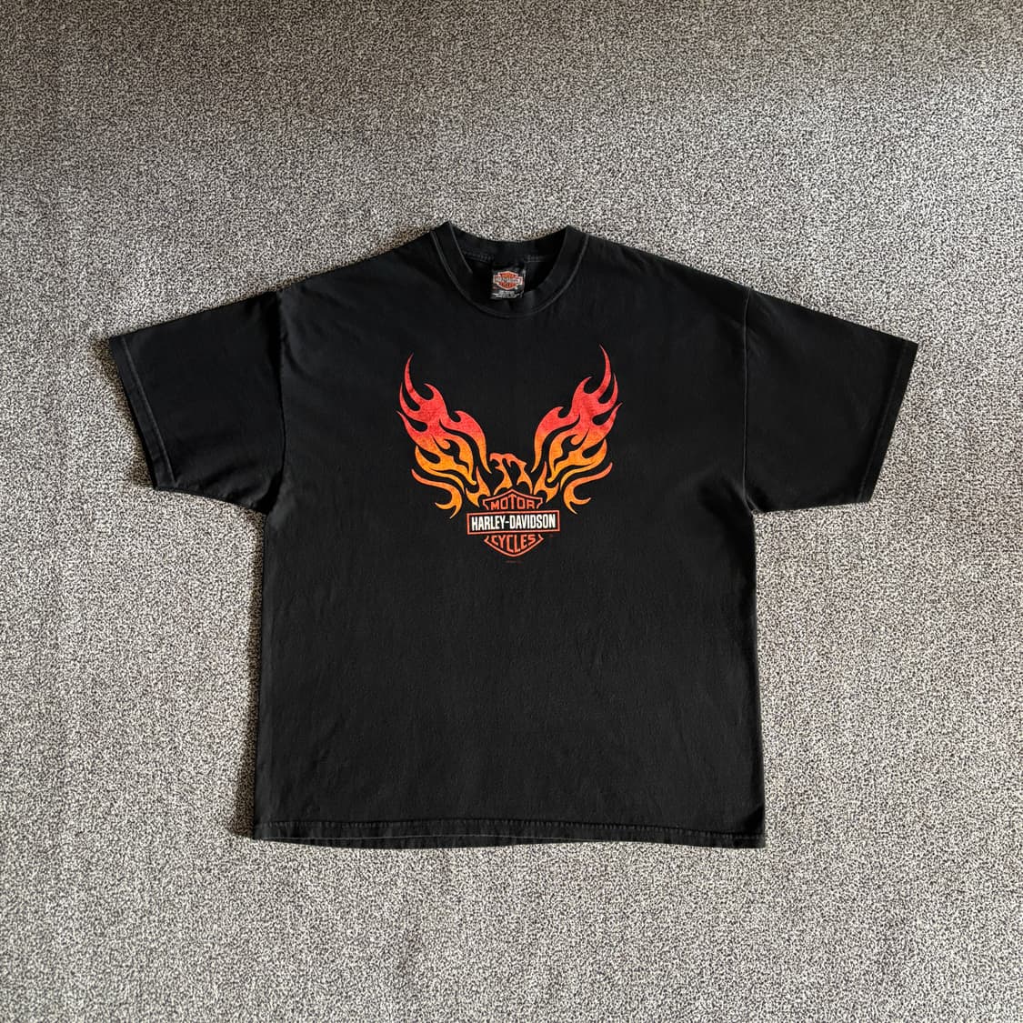 빈티지 할리데이비슨 플레임 티셔츠 상품이미지3