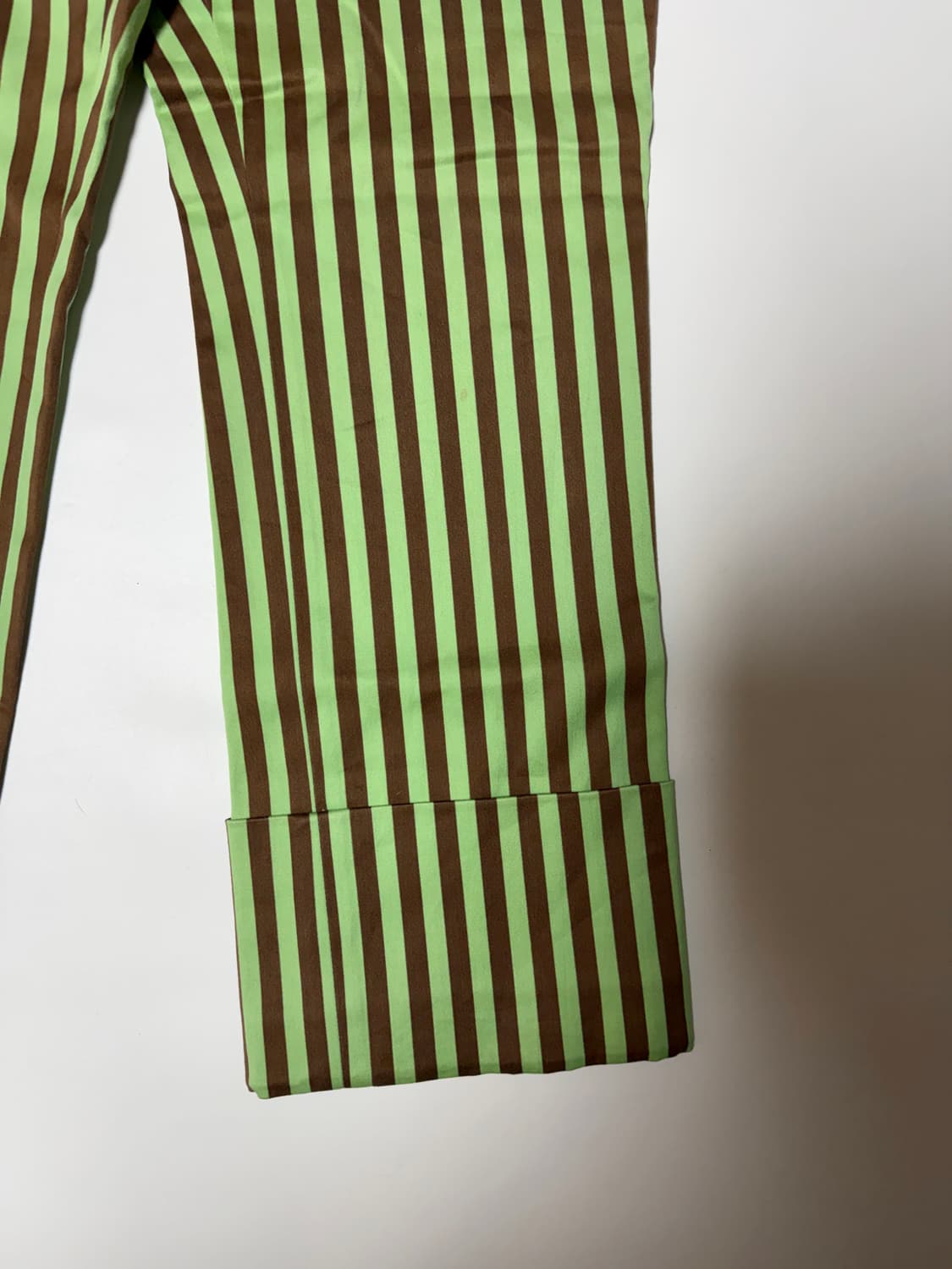 VTG 빈티지 그린 스트라이프 크롭 팬츠 상품이미지7