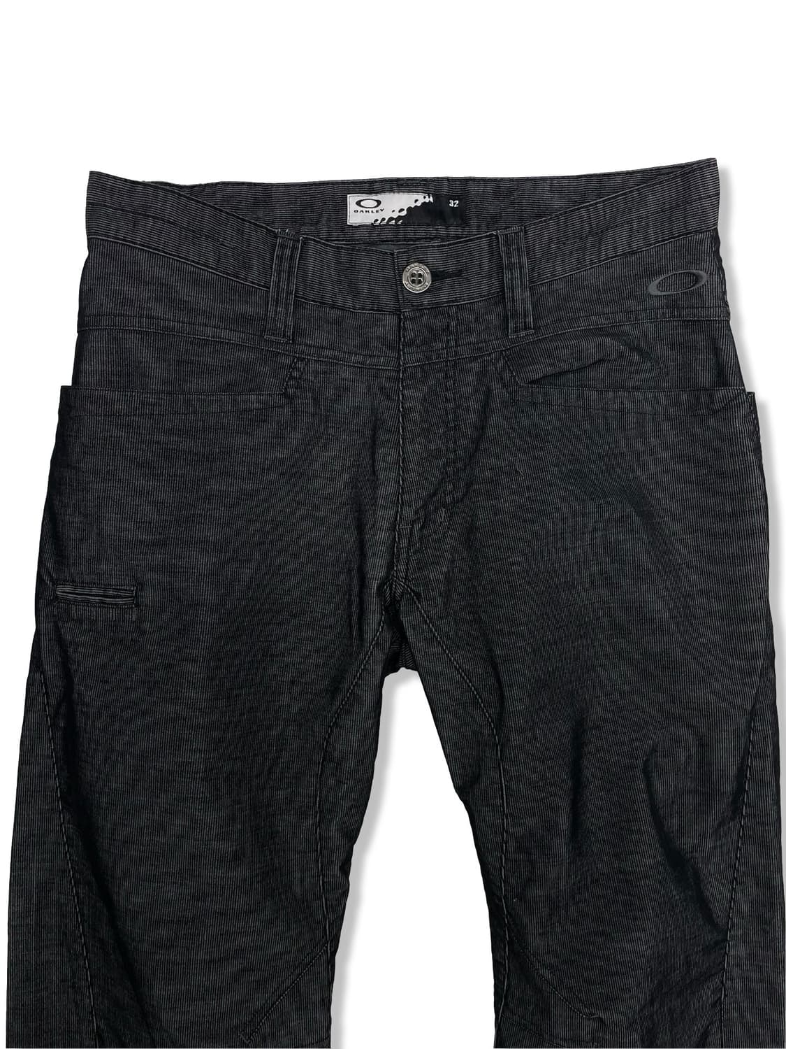 오클리 자수 로고 절개 코튼 팬츠 상품이미지2