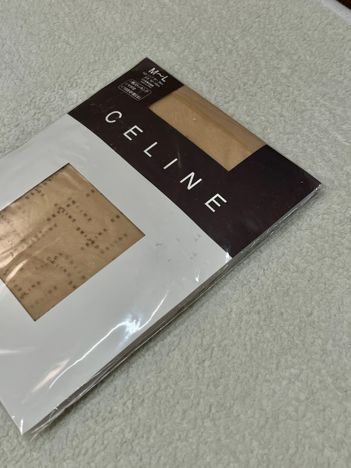 (Deadstock)Celine 셀린느 로고 스타킹 스킨 상품이미지5
