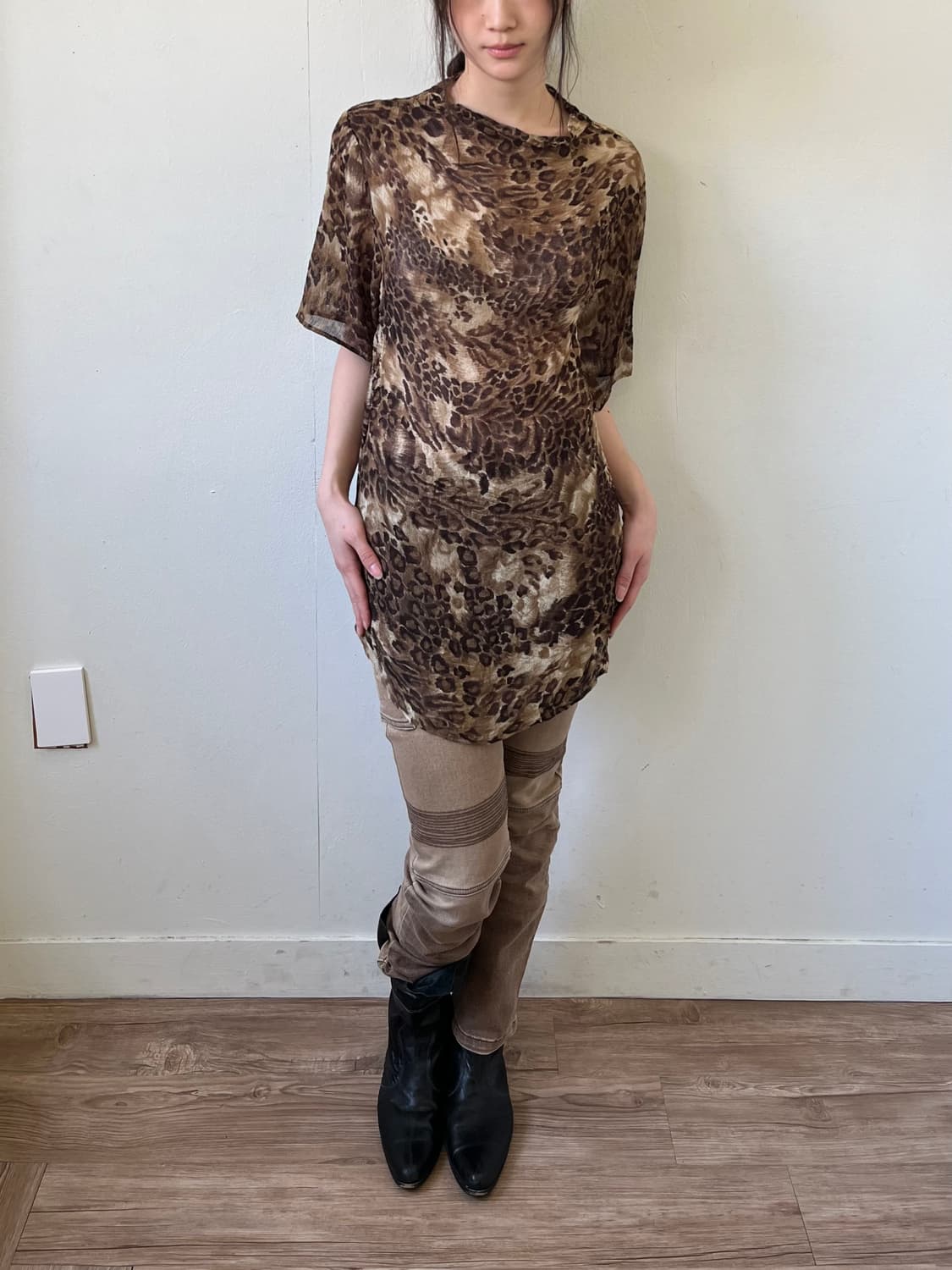 Tickled chatter 스티치 카고 팬츠 상품이미지7