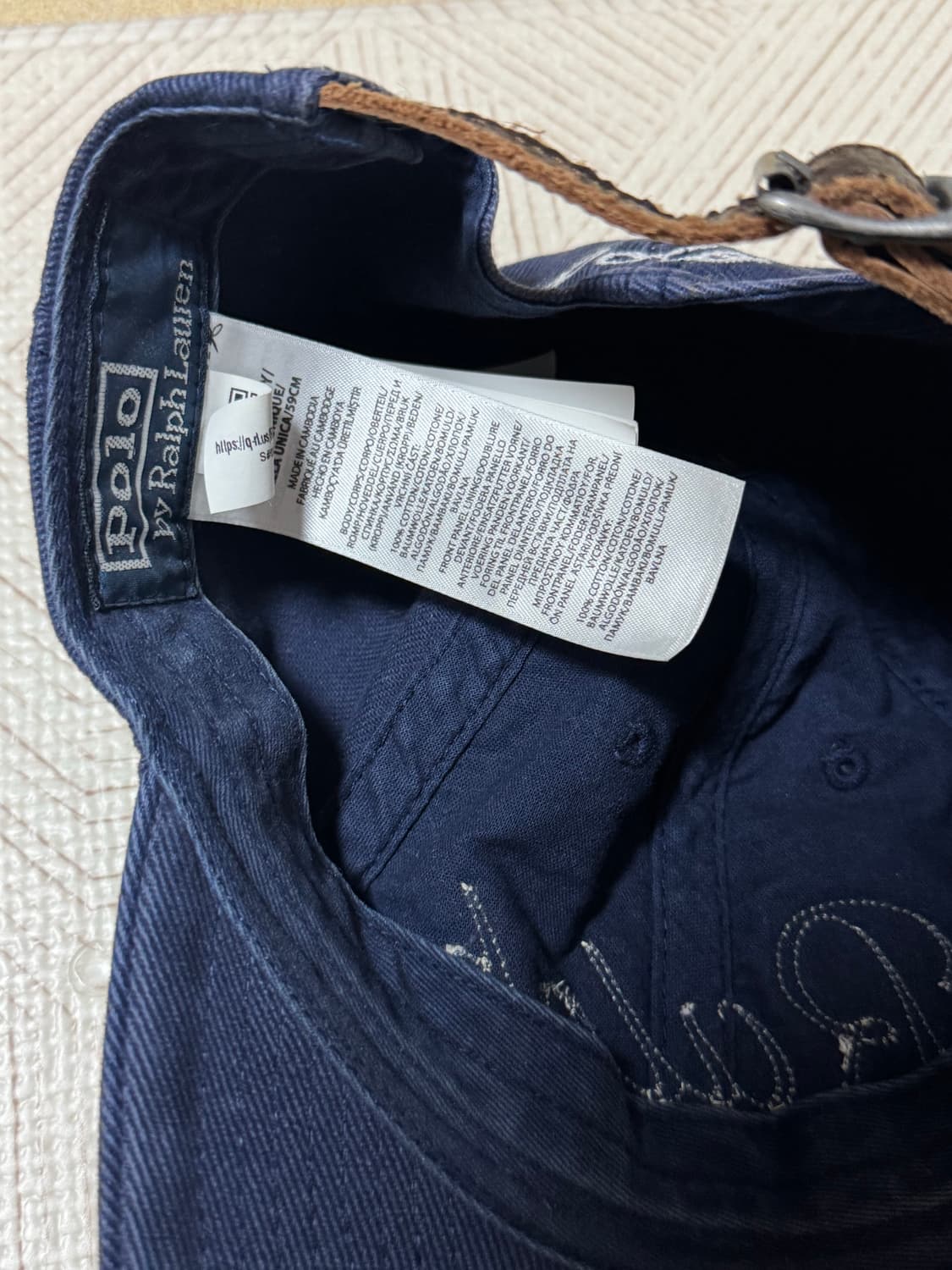 랄프로렌 아플리케 트윌 볼캡 상품이미지3