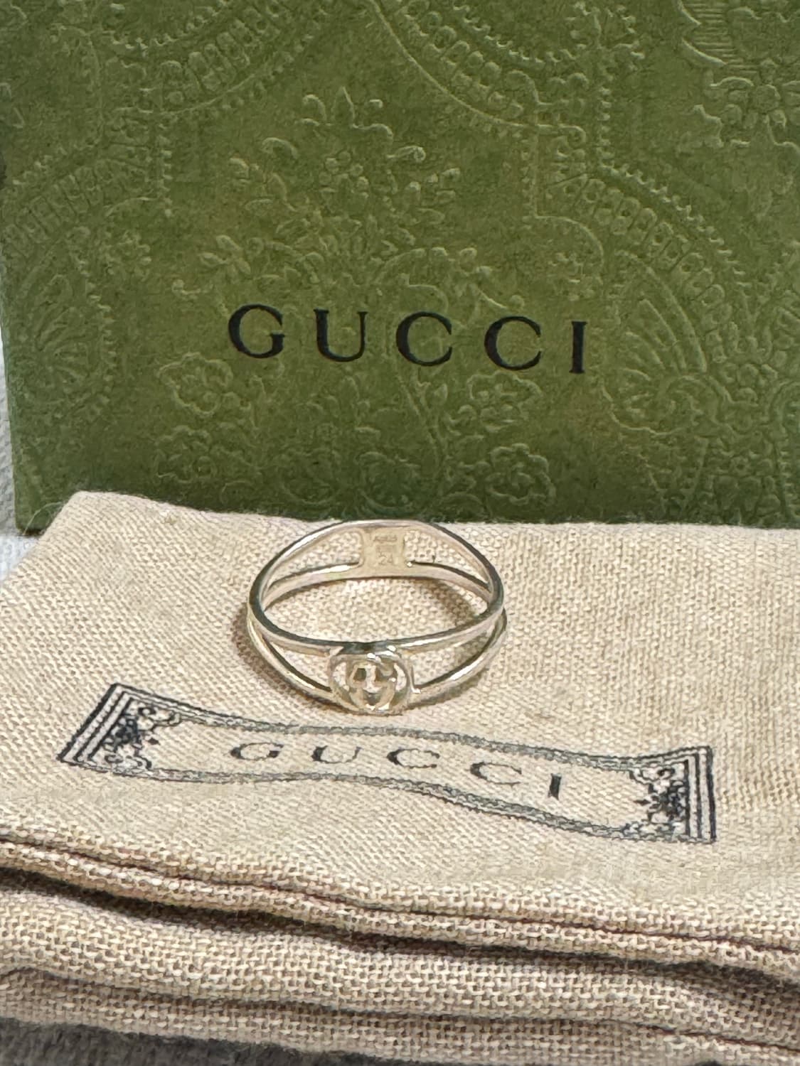 구찌 인터로킹 G 실버 반지 24호 상품이미지3