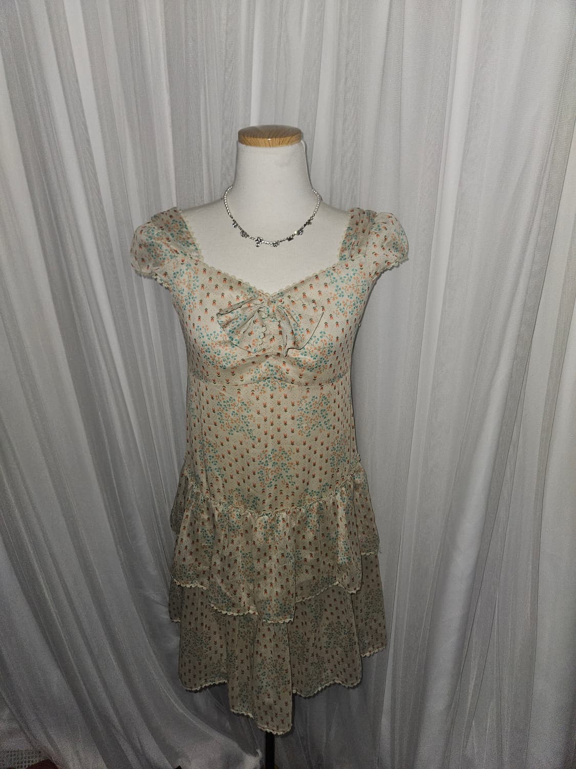 olive des olive 빈티지🌷 튤립 가든 리본 퍼프 드레스 상품이미지1