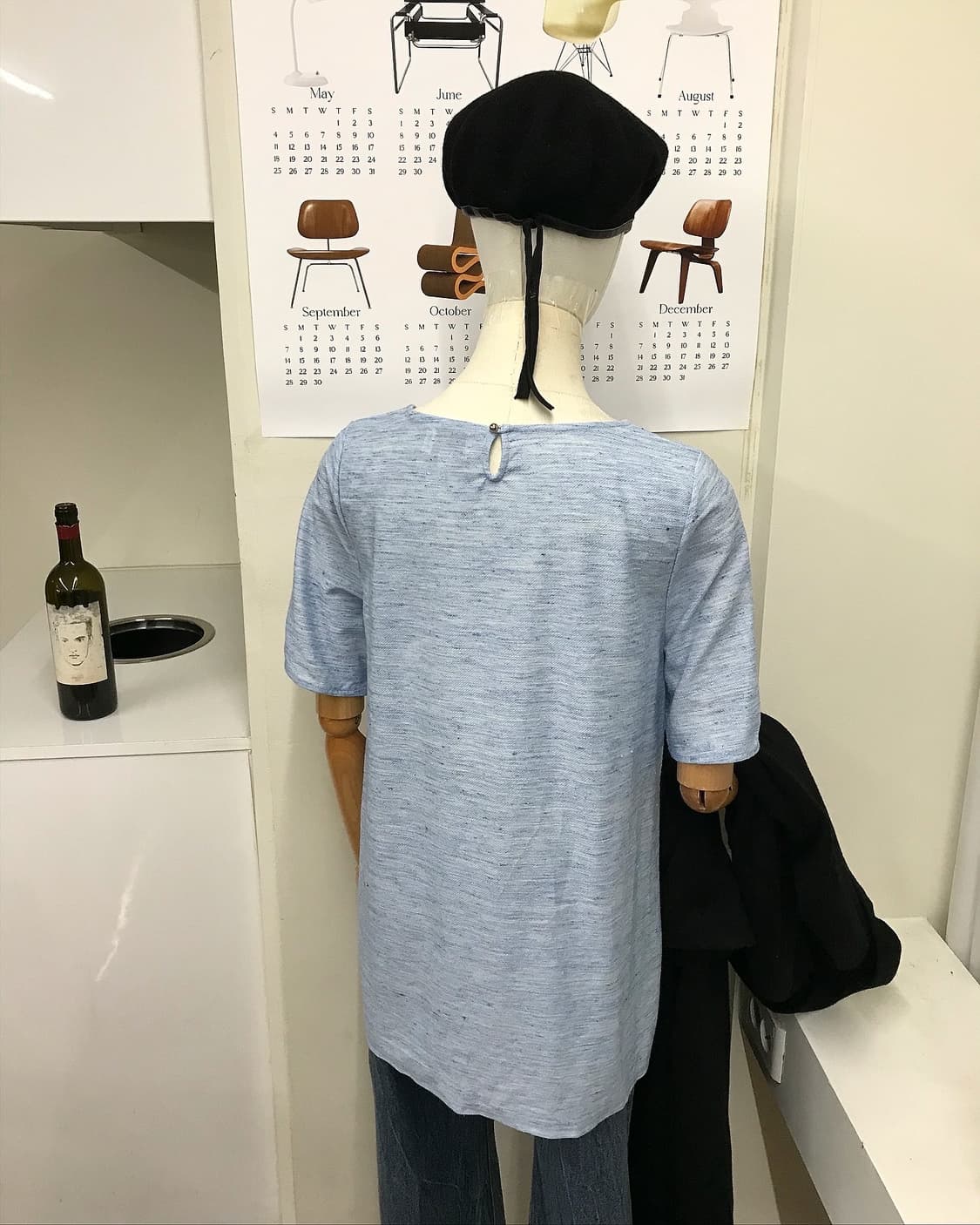 꾸레쥬 로고 블라우스 상품이미지8
