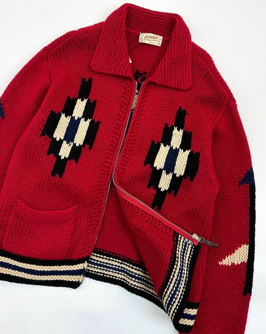 Burden Knitting Mills 80’s 가디건 상품이미지1