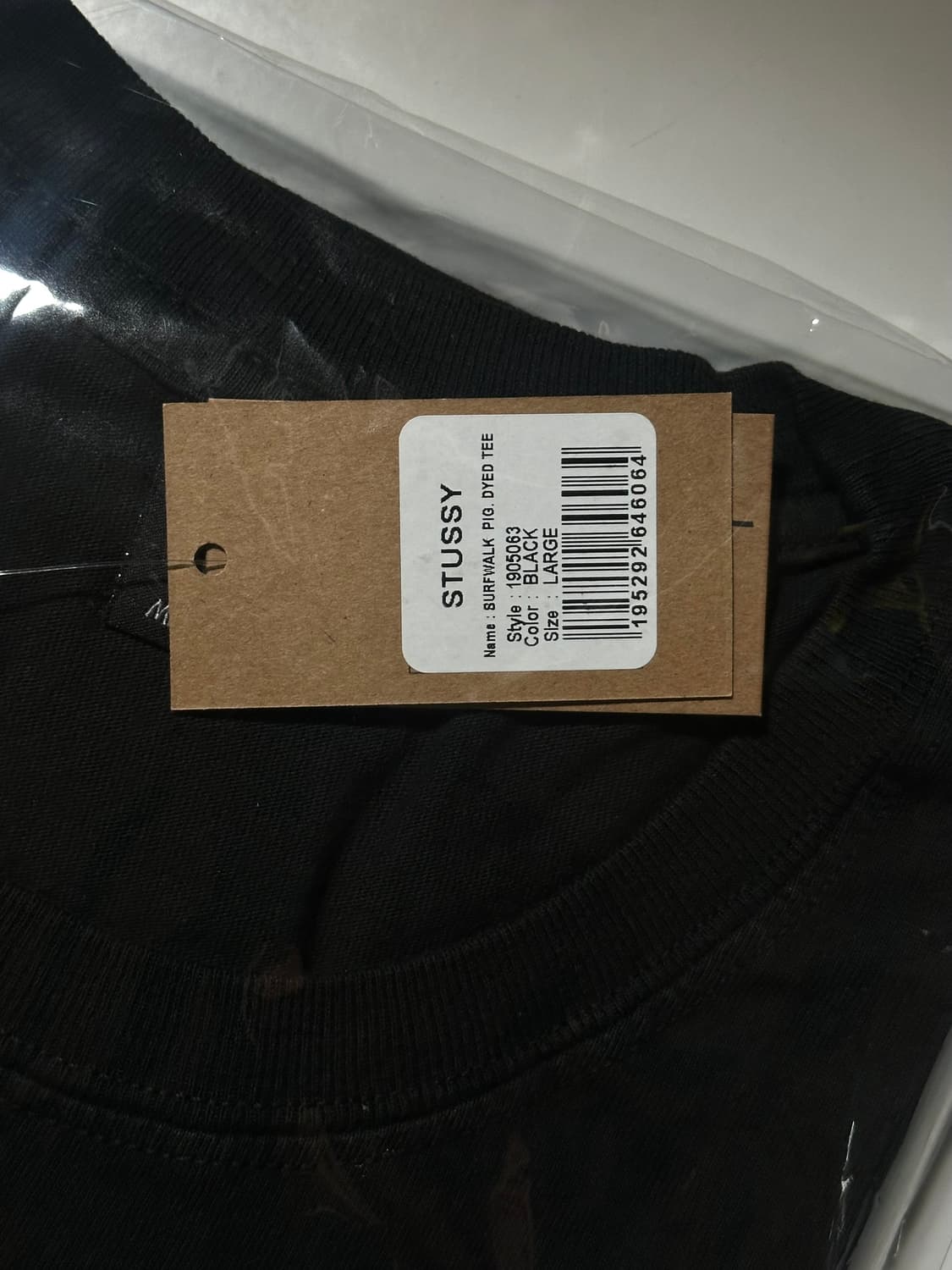 스투시 Surfwalk Pigment T-shirt (black) 상품이미지3