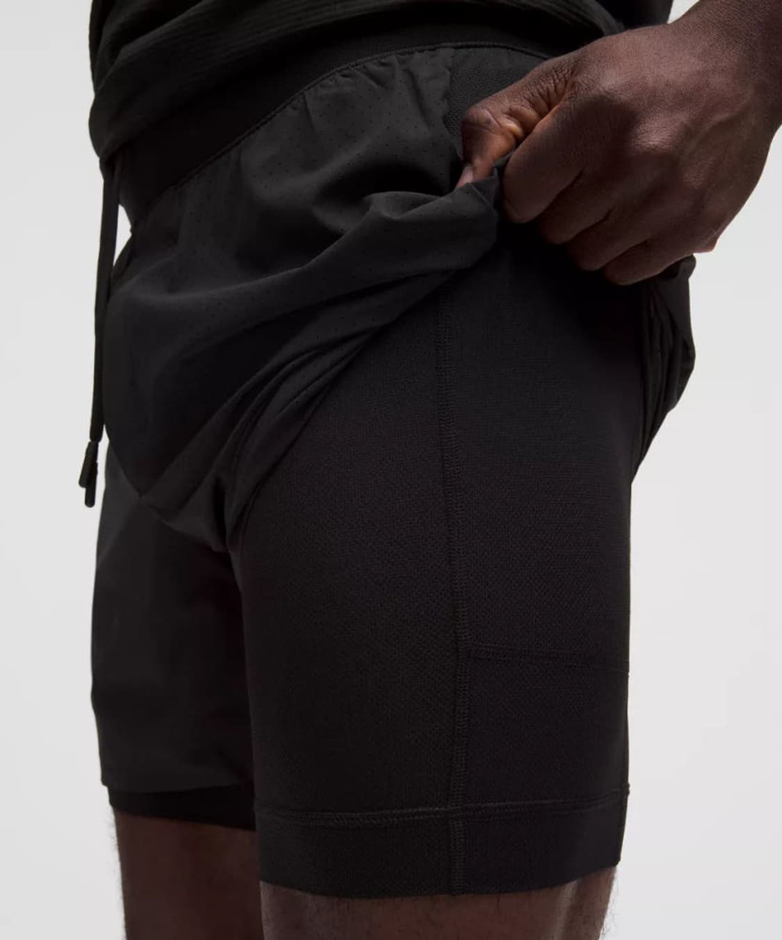 룰루레몬 패스트 앤 프리 라인드 러닝 쇼츠 5인치 블랙 상품이미지2