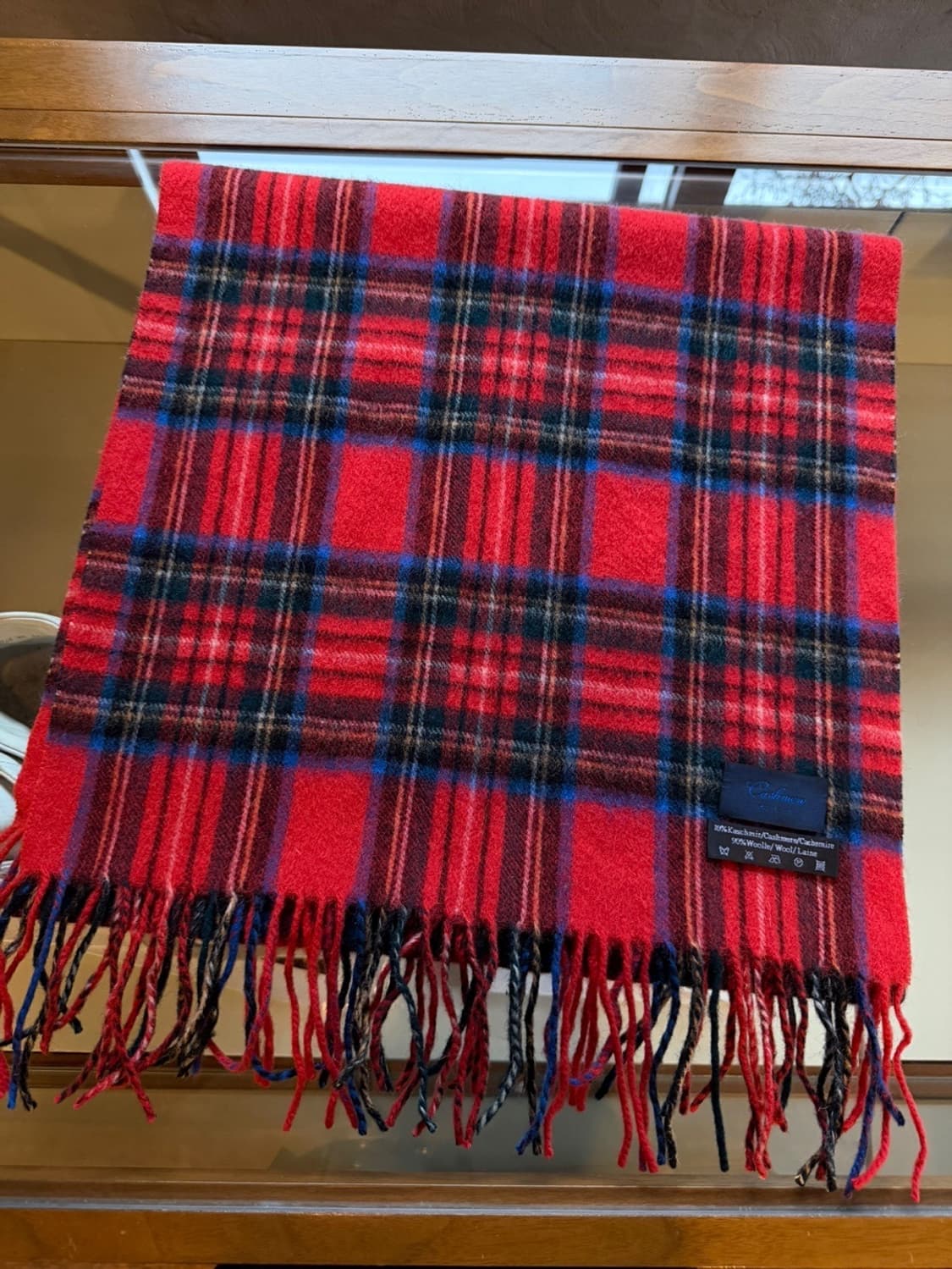 이태리 버팔로 체크 캐시미어 머플러 상품이미지10