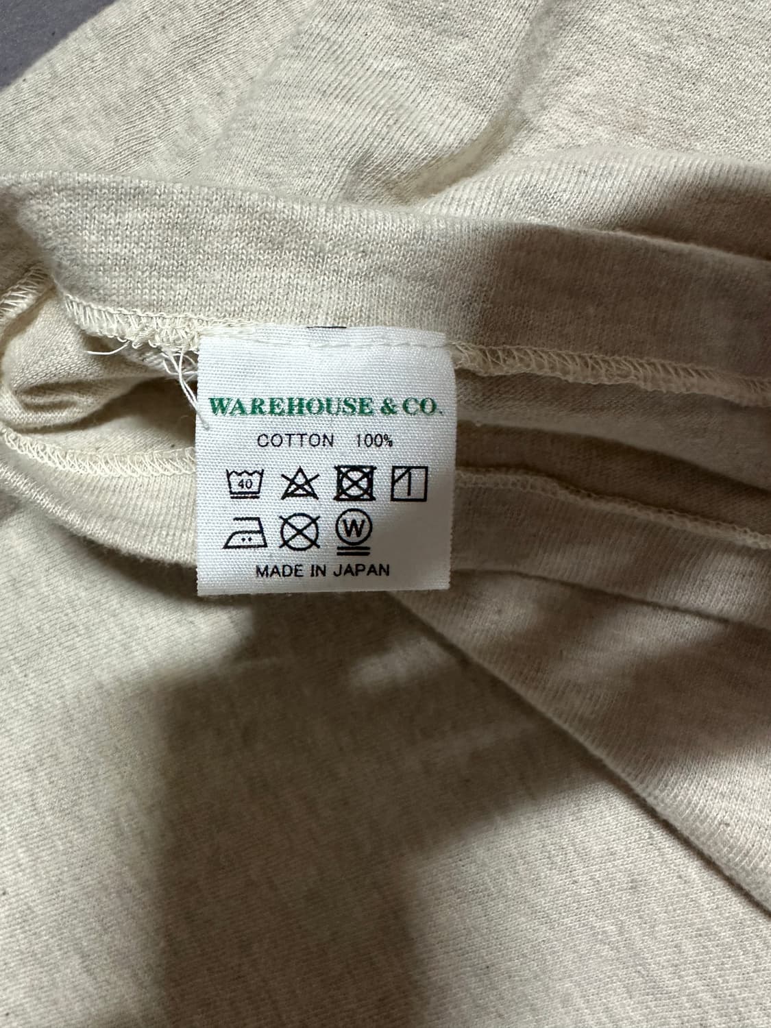 [L] 웨어하우스 4601 헨리넥 오트밀 상품이미지4