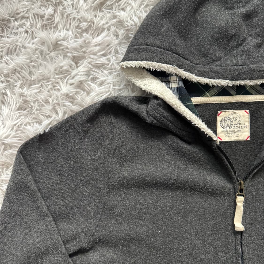 HARVARD COLLEGE 일본빈티지 y2k 후드집업 모리걸 노드 xl 상품이미지1