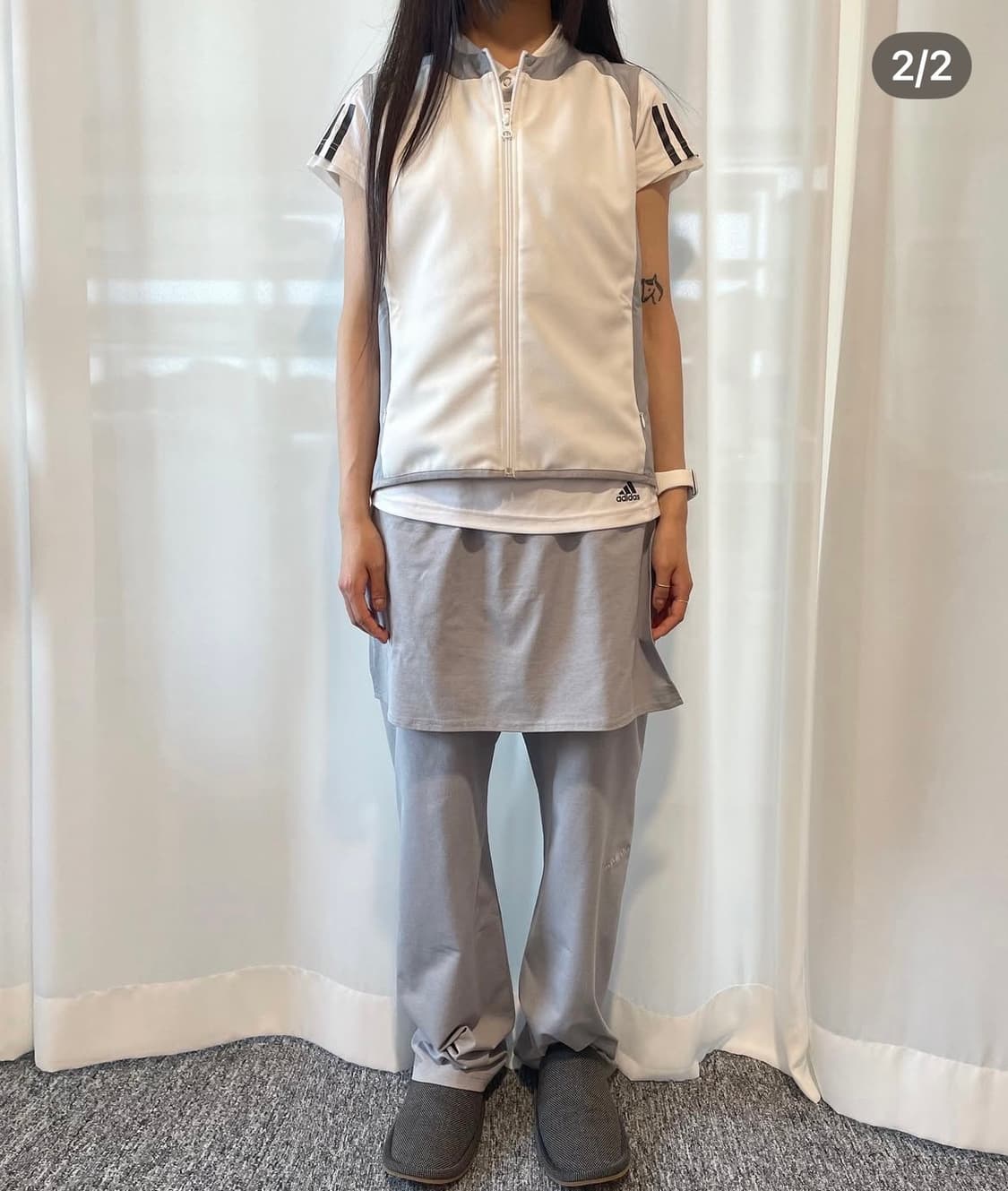 Jichoi 지초이 컴포트 22-003 레이어드 팬츠 블랙 상품이미지2