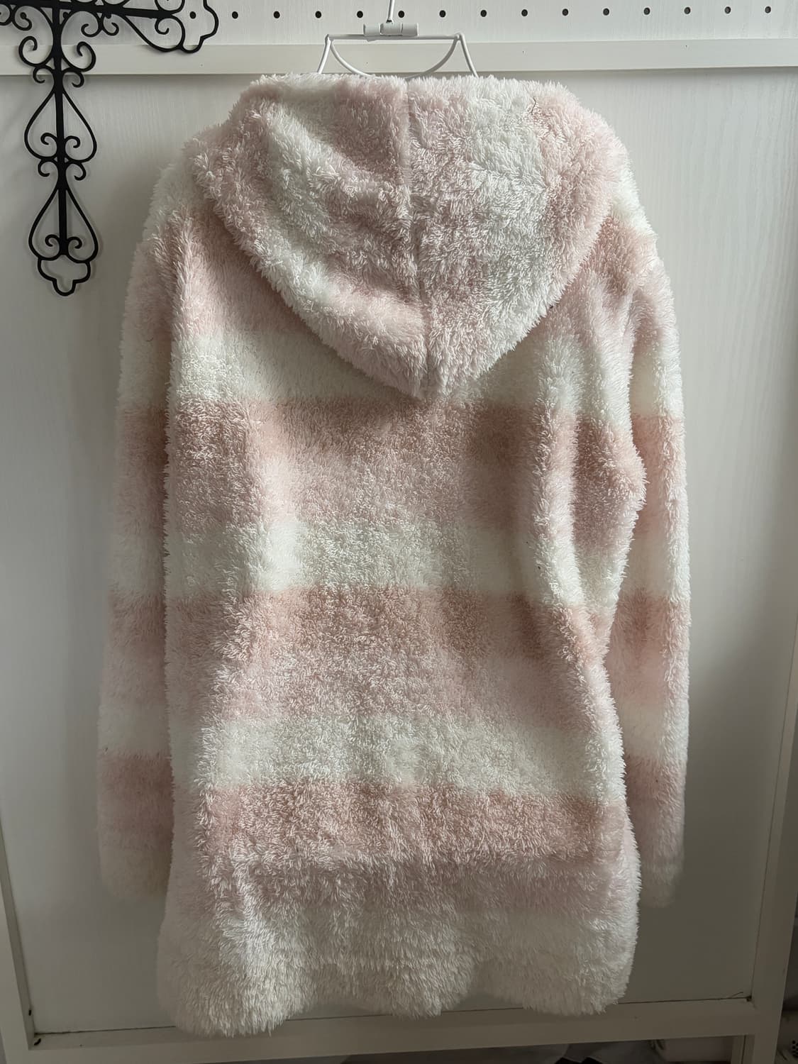 • Strawberry Pink Striped Hoodie Zip-Up 상품이미지7