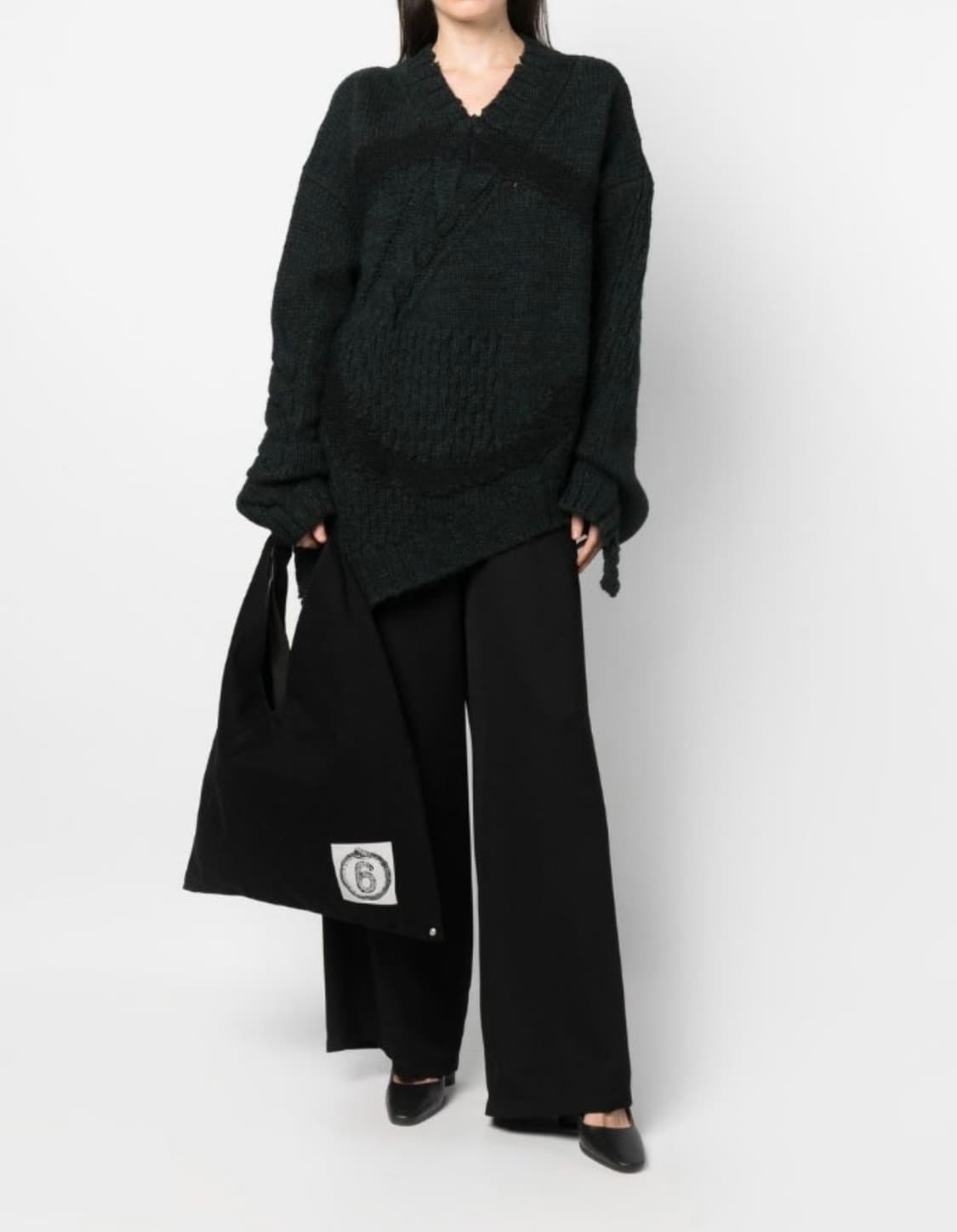 급처 [윈터 착용] MM6 비대칭 니트 스웨터 상품이미지2