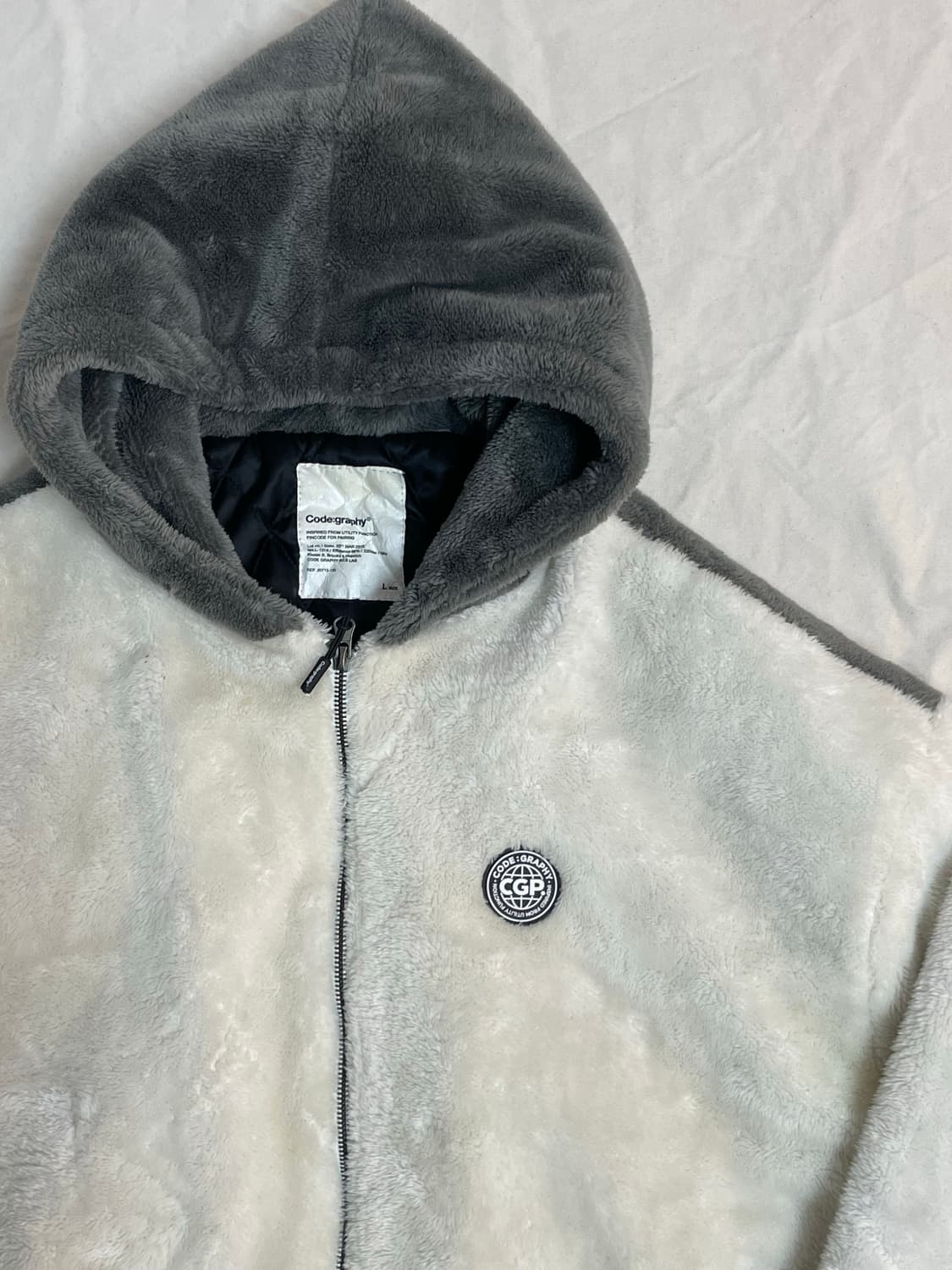 코드그라피 플리스 후드집업 상품이미지2