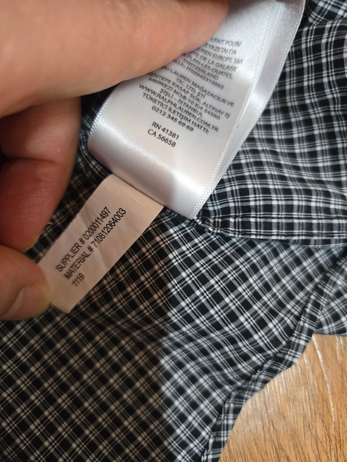 폴로 랄프로렌 남성 블랙체크 셔츠(XL사이즈) 상품이미지8