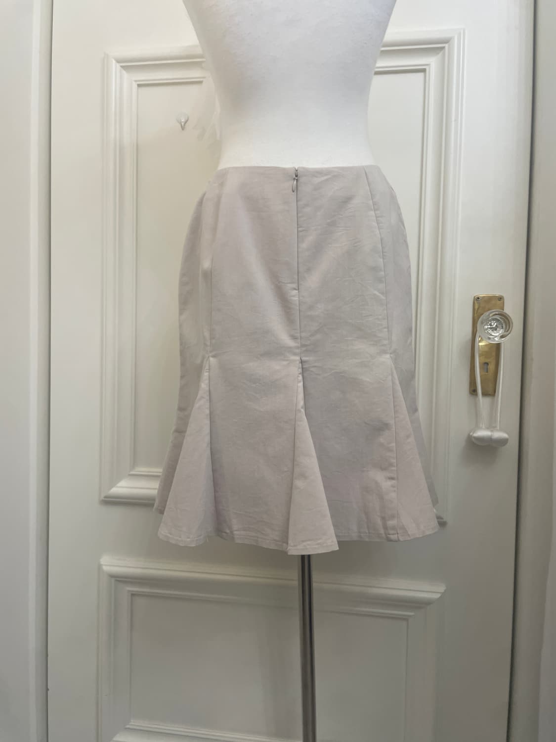 beige flare midi skirt 상품이미지4
