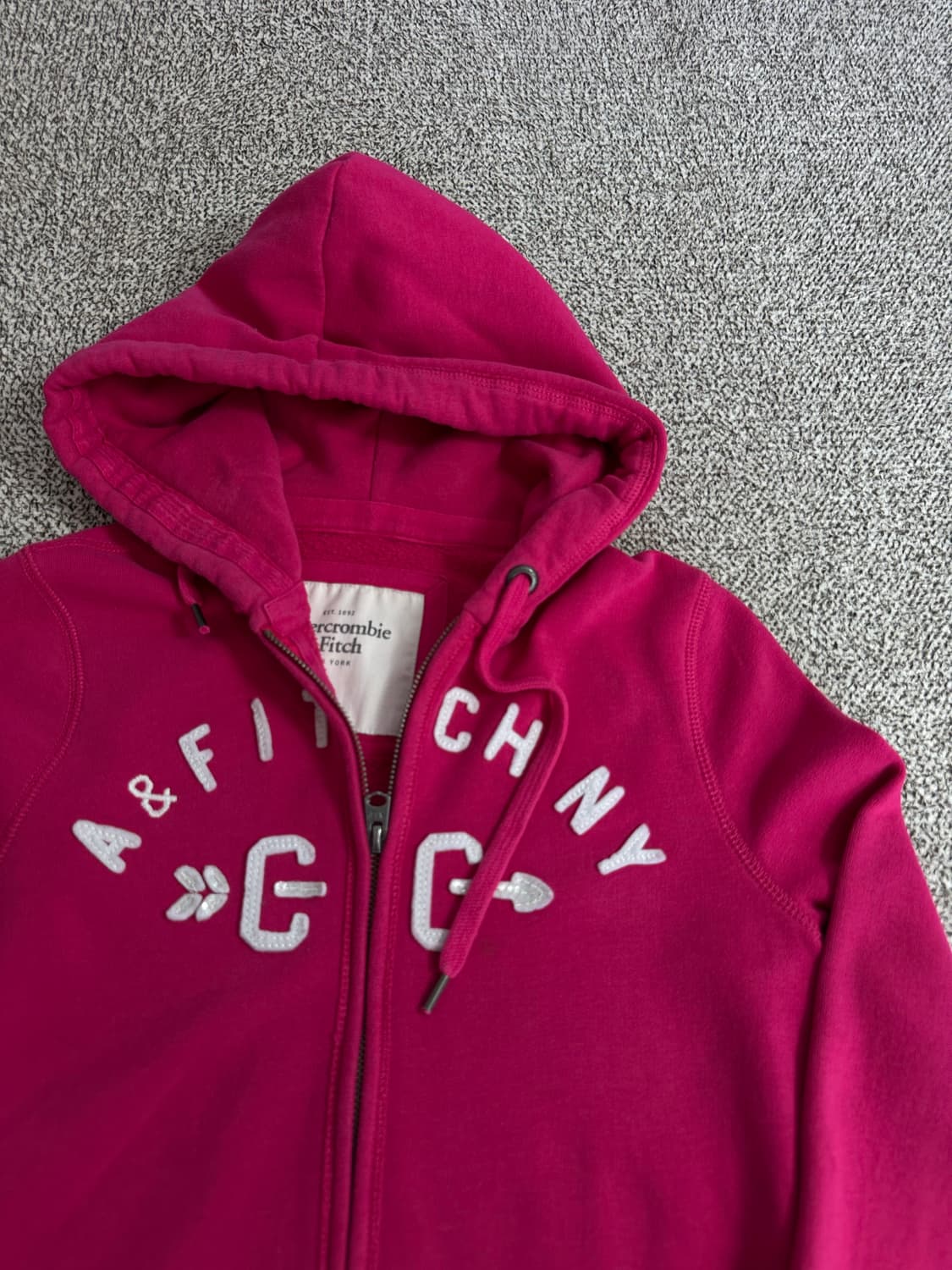 아베크롬비 핑크 후드집업 상품이미지2