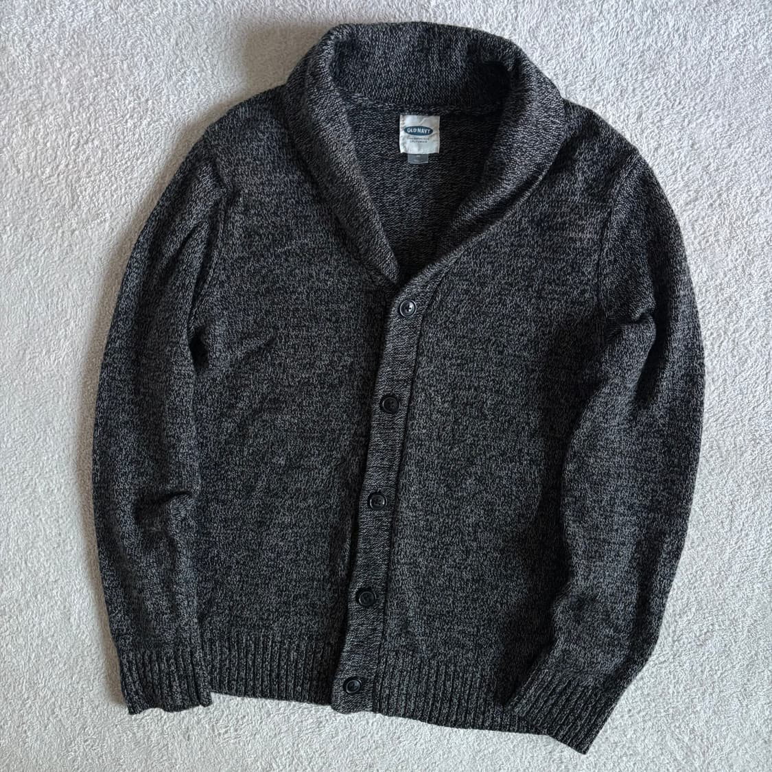 일본빈티지 old navy 무채색 차콜 니트 가디건 상품이미지1