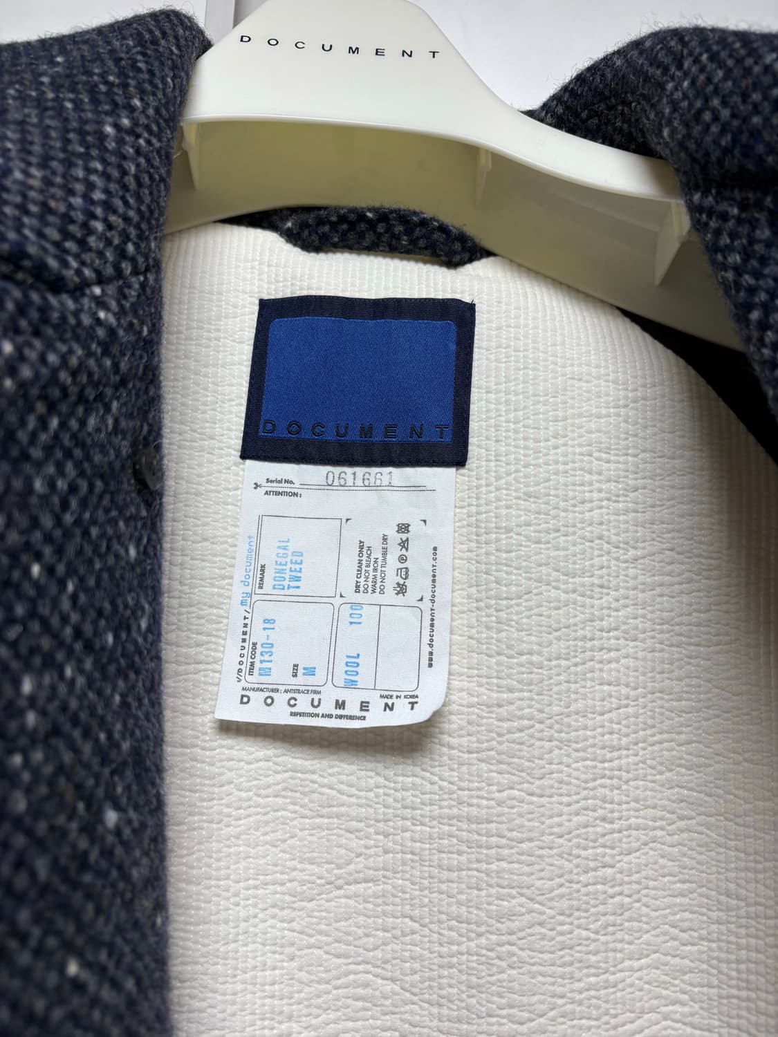 Document TWEED INVERTED PLEATS  발마칸 코트 상품이미지4