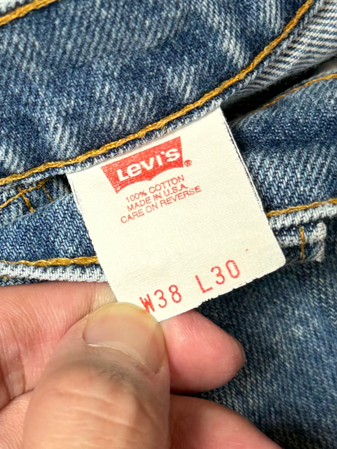 90's USA Made 빈티지 리바이스 517 오렌지탭 부츠컷 상품이미지9