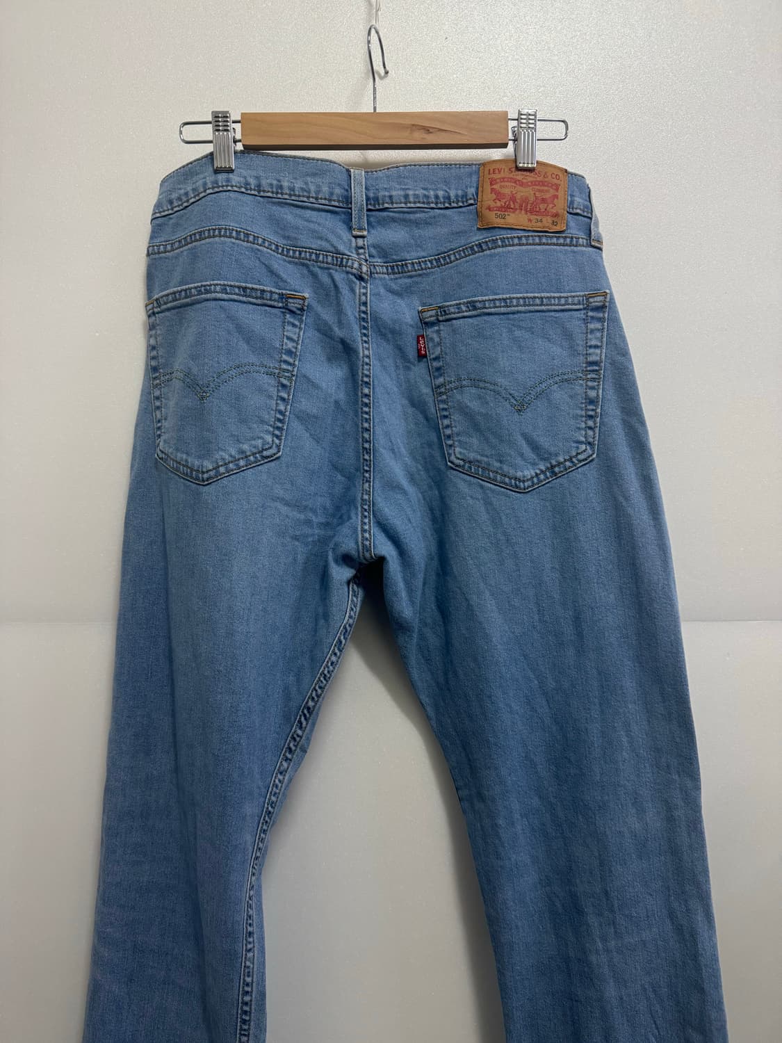 리바이스 502 청바지 W34 L32 라이트 블루 상품이미지2