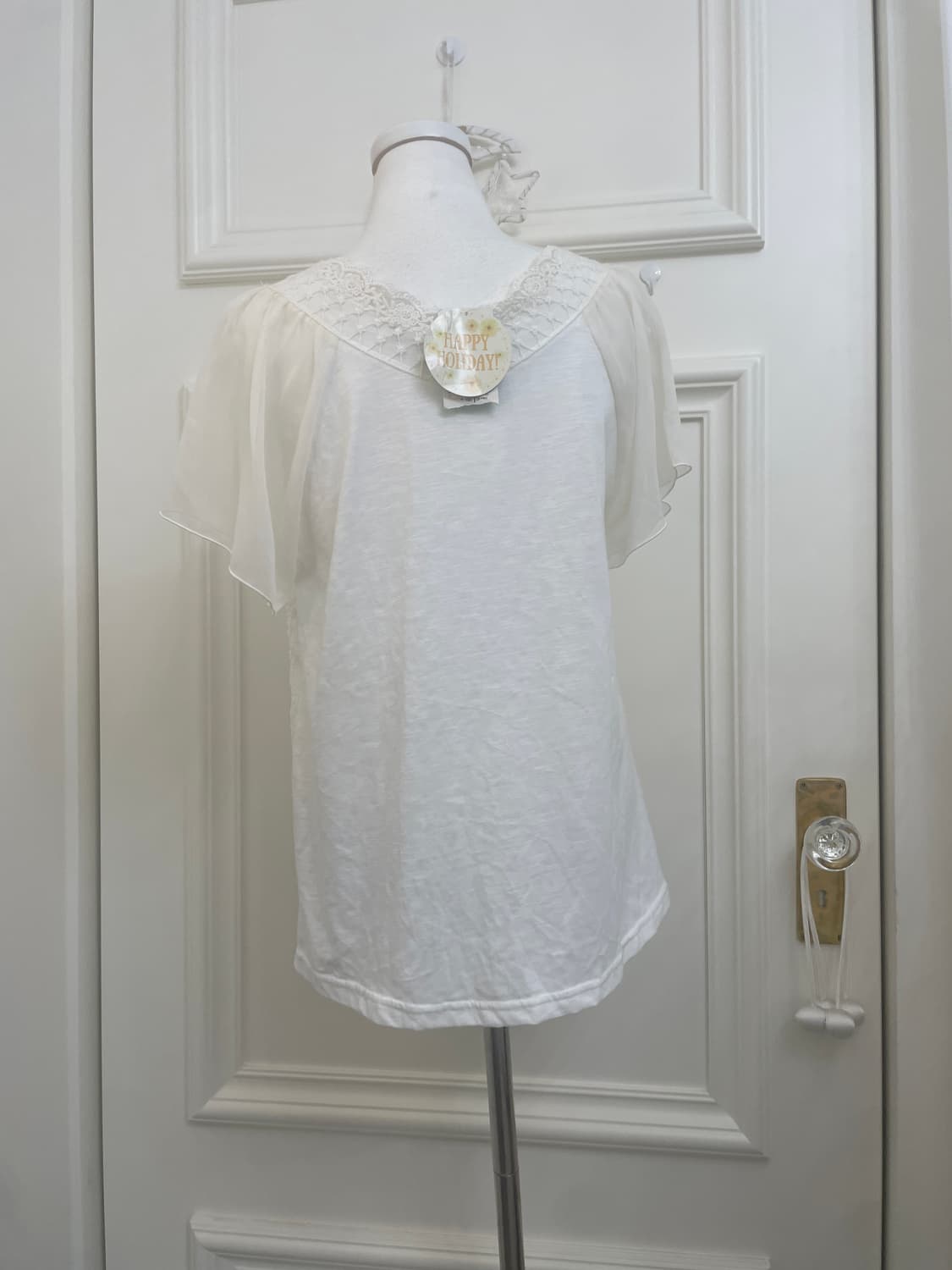 ivory lace point angel blouse 상품이미지3