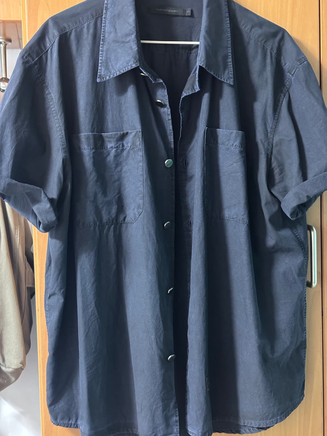 해칭룸x디키즈 뮤지엄 워크셔츠 dyed navy 2사이즈 상품이미지1