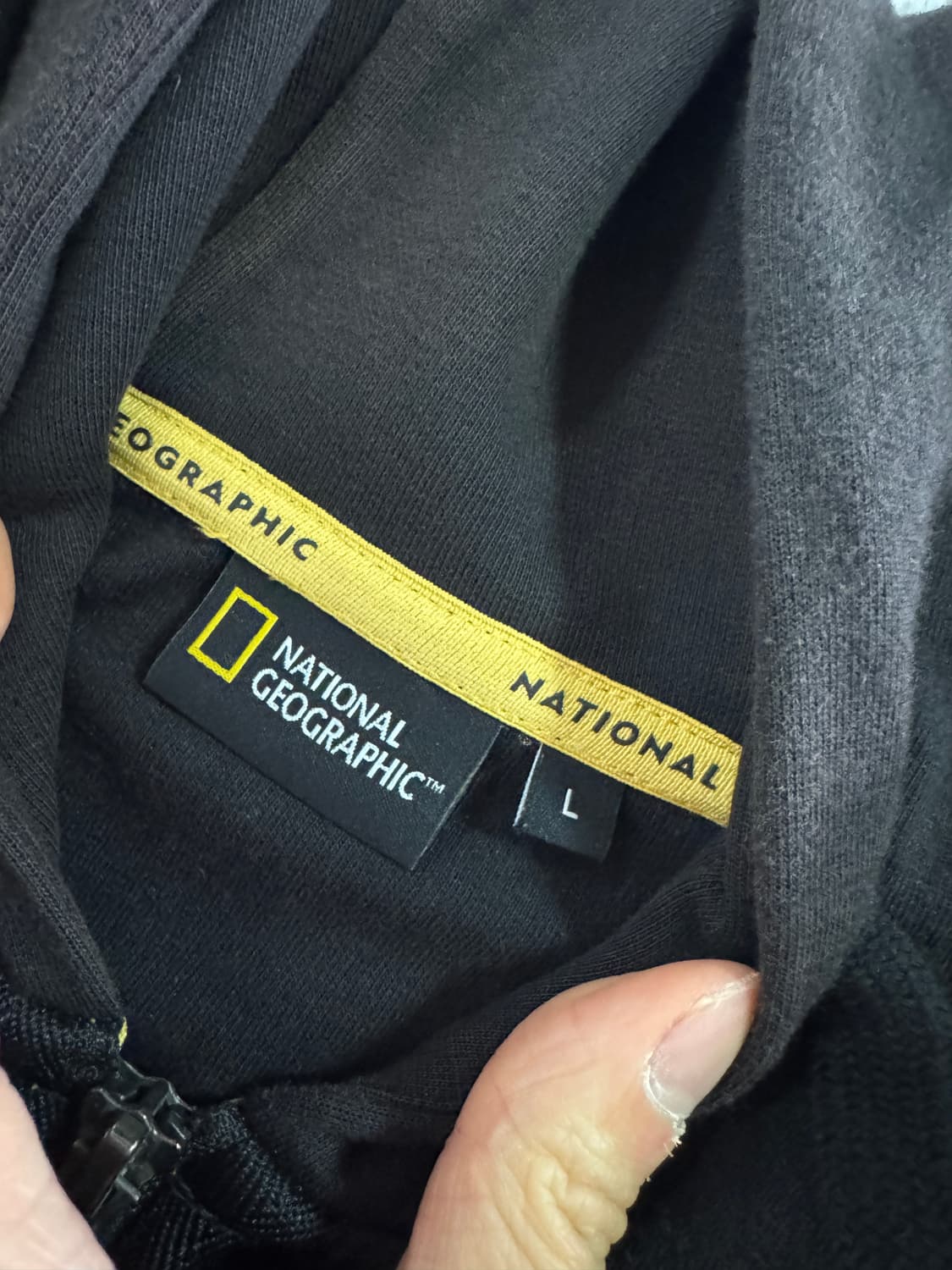 내셔널지오그래픽 와팬 후드집업 L 블랙 상품이미지3