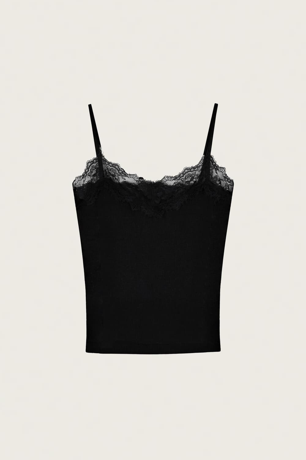 클리시어 크림도넛 나시 롱버전 블랙 화이트 상품이미지2