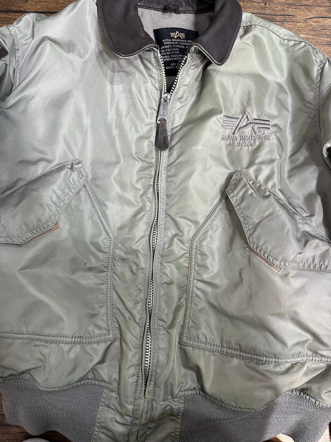 알파인더스트리 MA-1 모델: CWU-45/P 플라이트 자켓 항공점퍼 라 상품이미지6