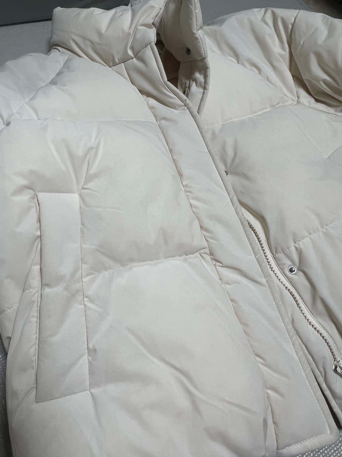 스파오 파스텔 푸퍼 패딩 M 상품이미지5