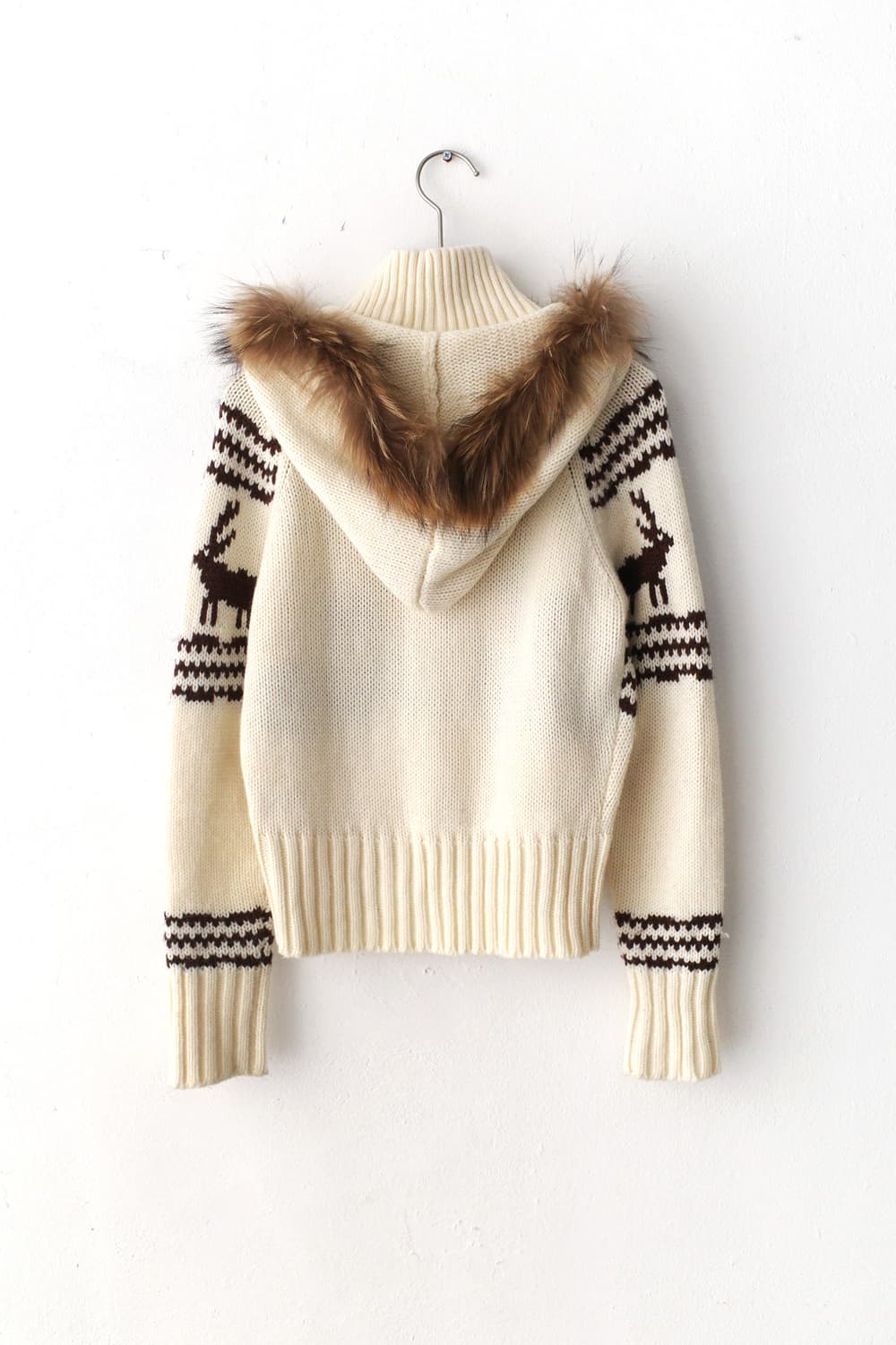 nordic fur hood zip-up 상품이미지2
