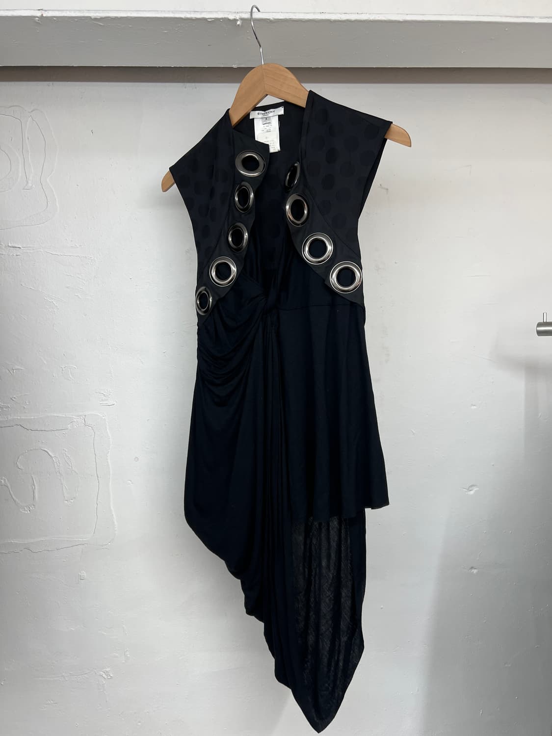 2006 지방시 리카르도 티시 도트 드레이프 탑  상품이미지2