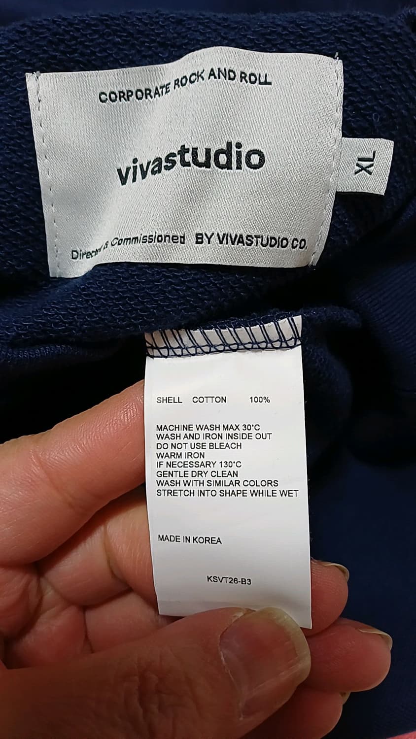 비바스튜디오 맨투맨 빅사이즈120 가슴67 기장77 상품이미지4