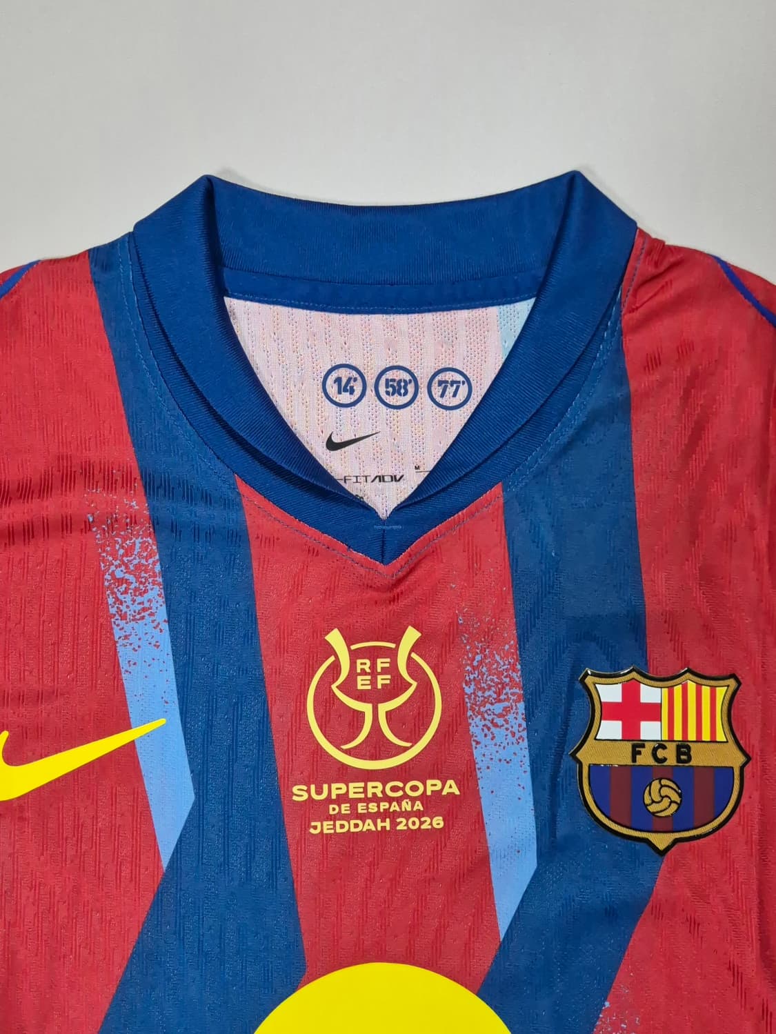 25-26 바르셀로나 포스 페드리 유니폼 M 슈퍼컵 패치 상품이미지3