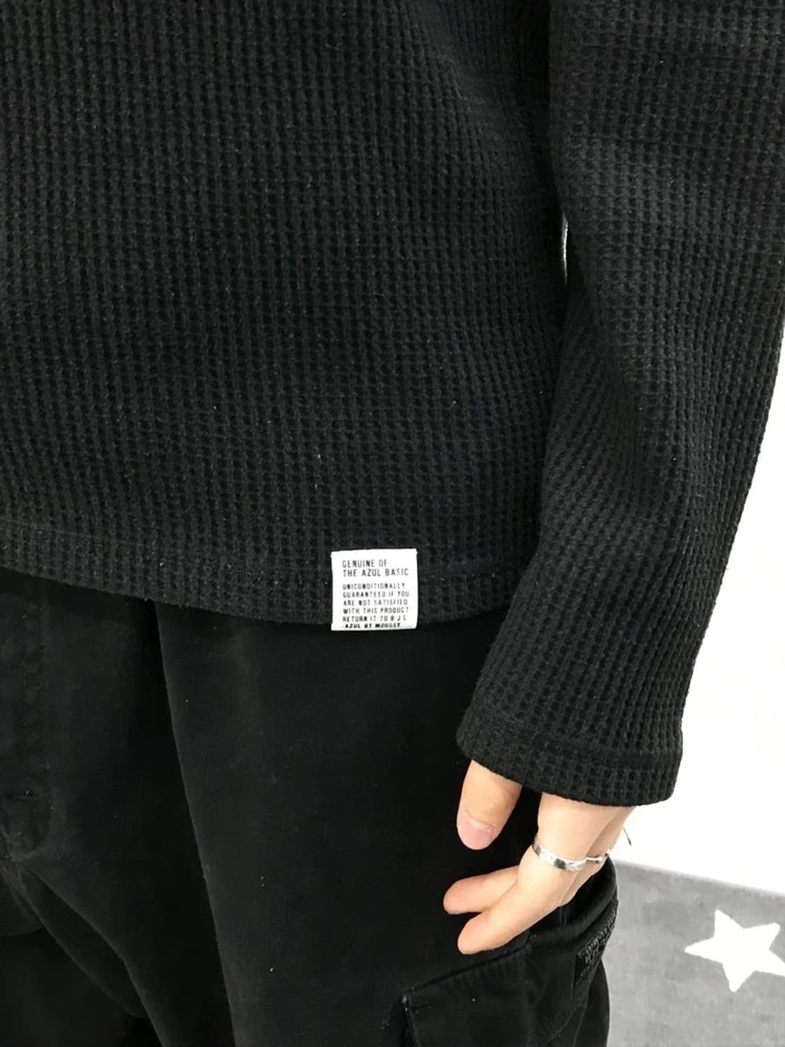 Azul V-Neck Waffle Shirt 상품이미지2