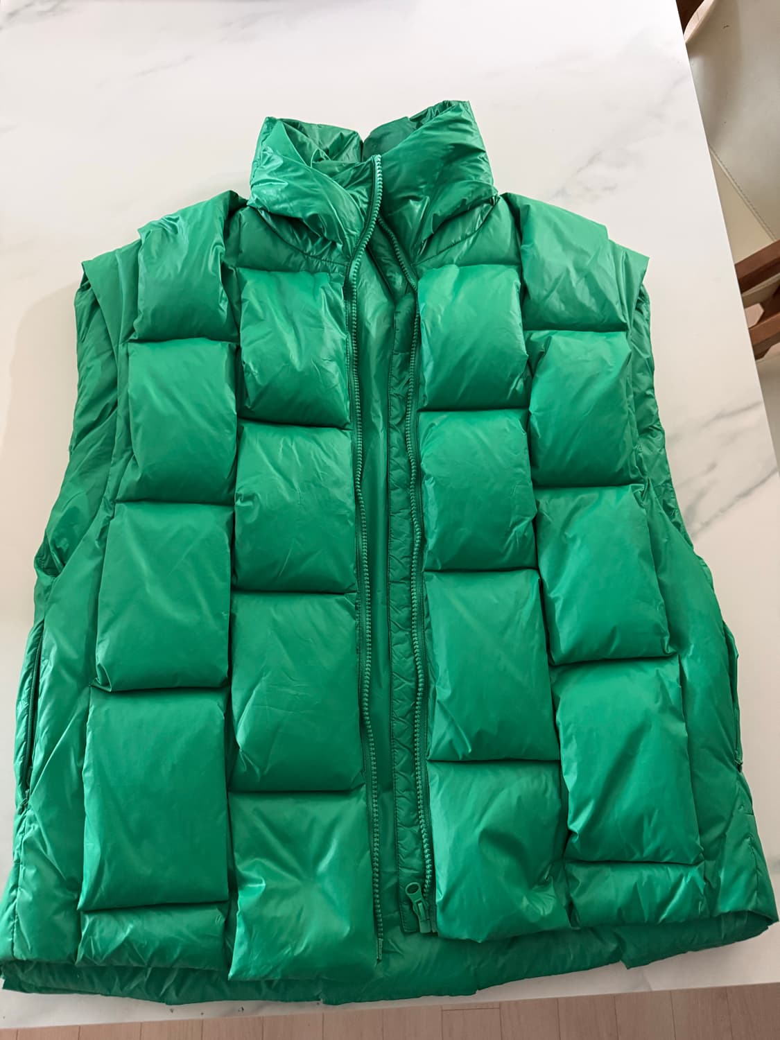 보테가스타일 패딩 조끼 XL  상품이미지2