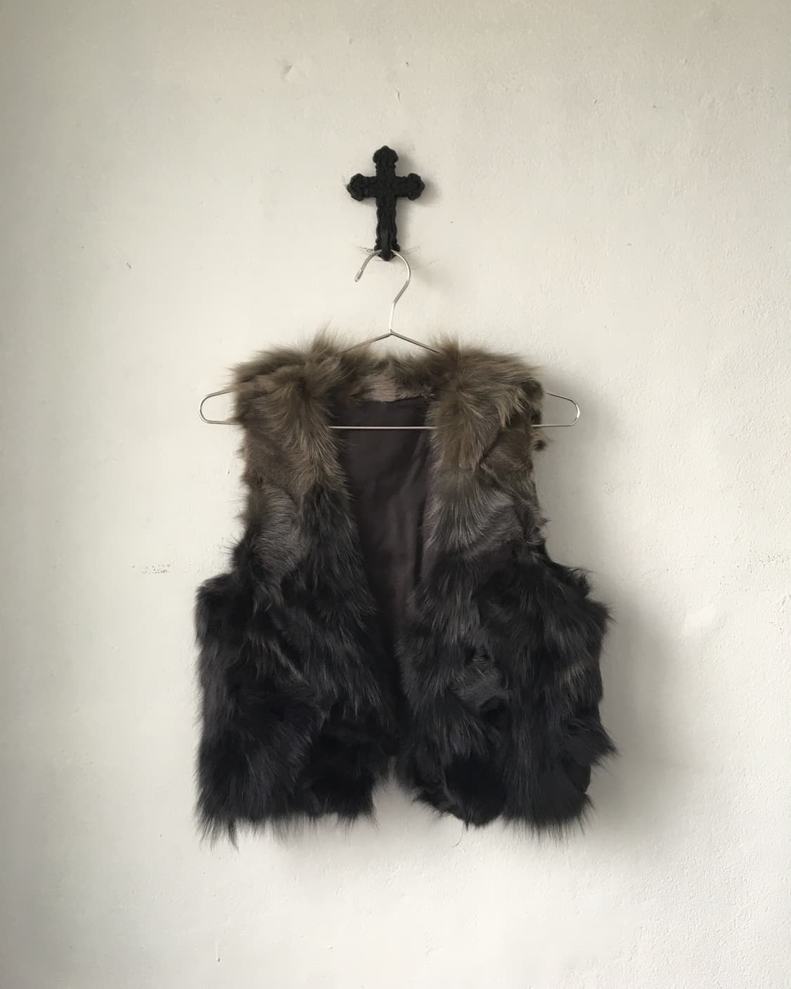 Fox fur vest 상품이미지1