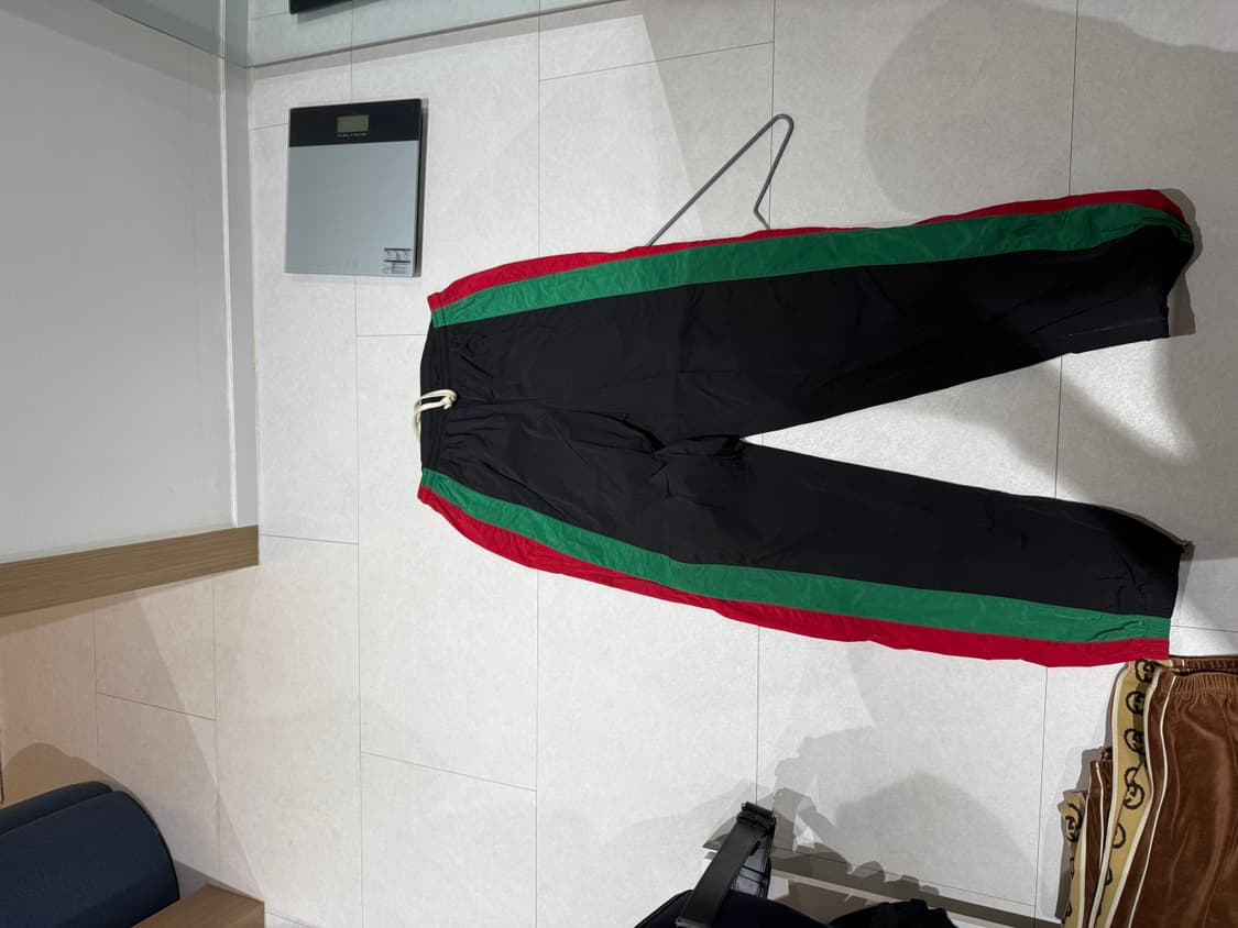 구찌 빨초 라인 나일론 트랙 팬츠 상품이미지2