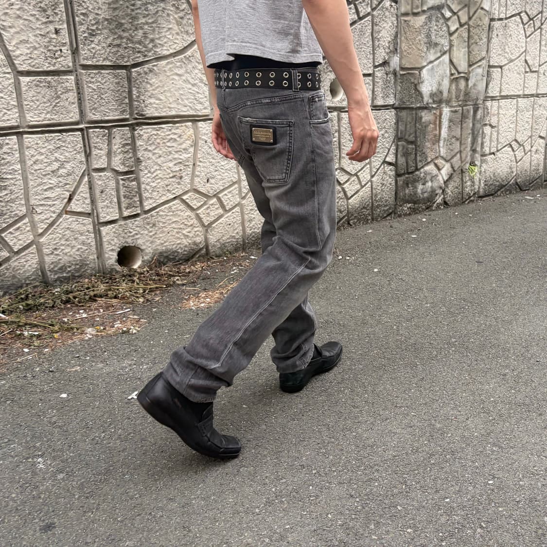 돌체앤가바나 14라인 실버 플레이트 워싱 그레이진 상품이미지1