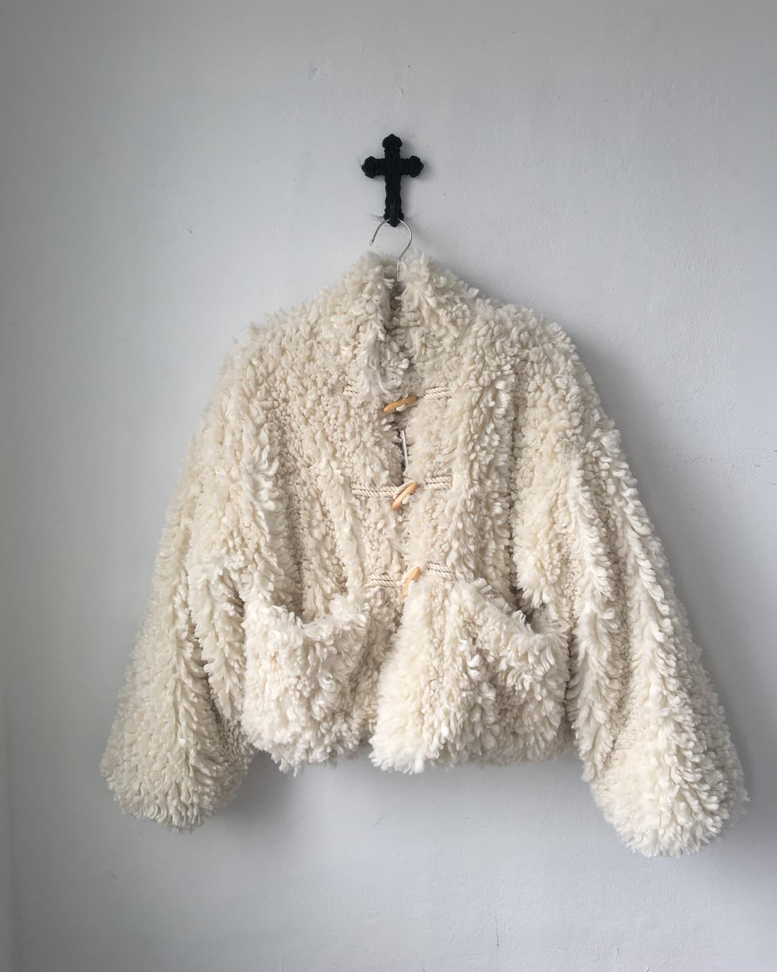 Fake fur duffle button jacket 상품이미지2