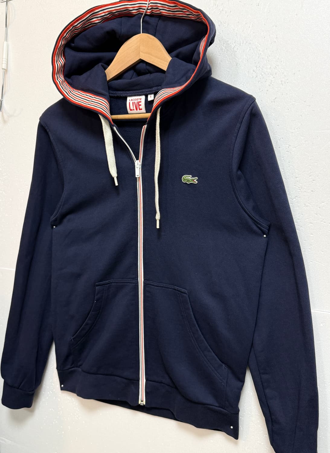 LACOSTE L!VE 라코스테 라이브 후드집업 100사이즈 / 네이비  상품이미지2