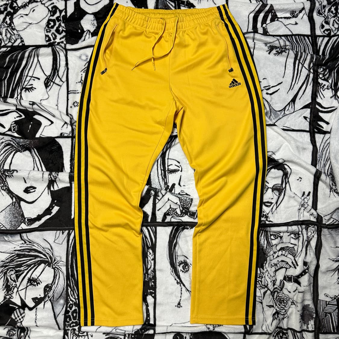 아디다스 삼선 옐로우 트랙팬츠 상품이미지2